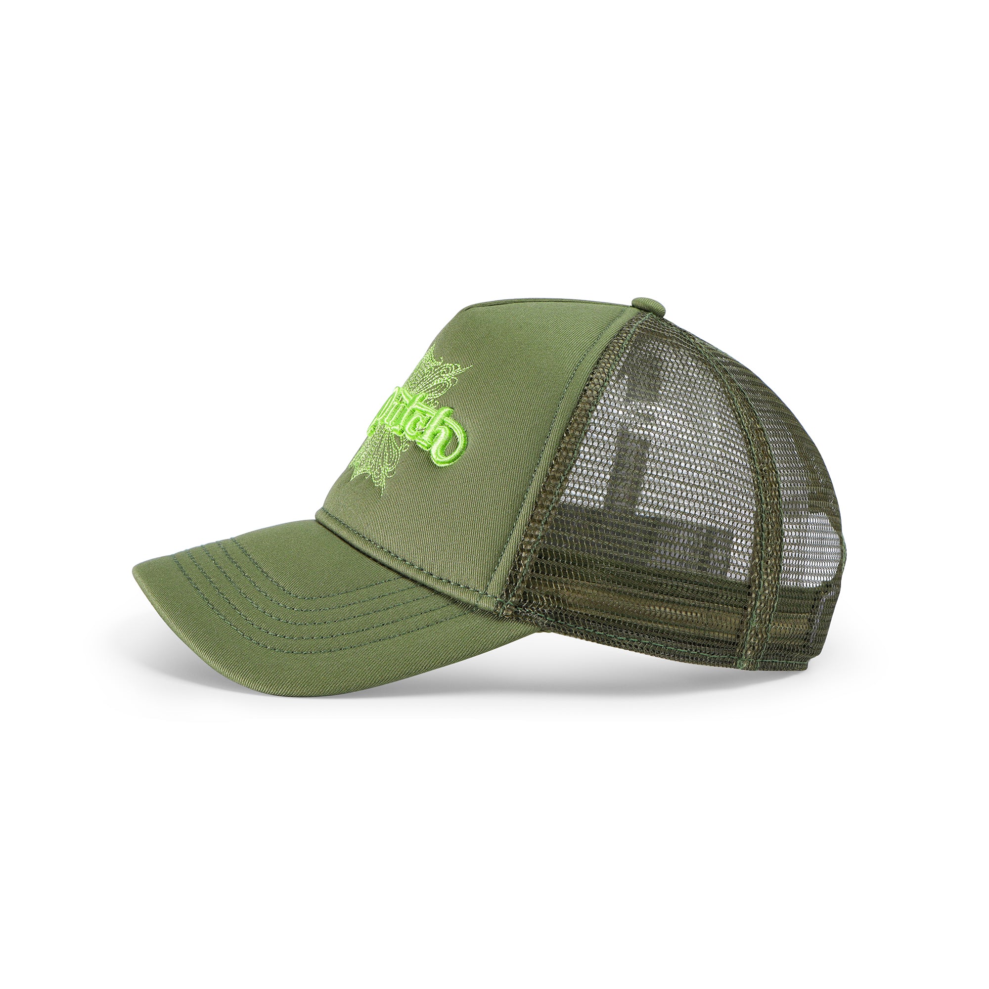 Von Dutch Foam Chopper Trucker Hat - Olive Green - Image 2
