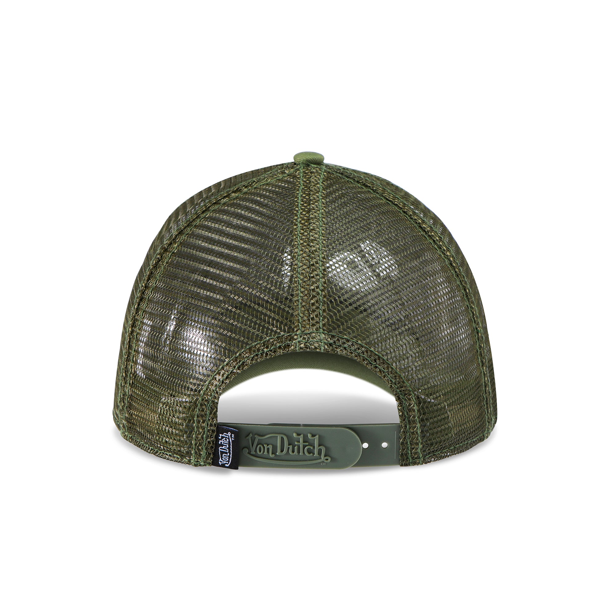 Von Dutch Foam Chopper Trucker Hat - Olive Green - Image 4