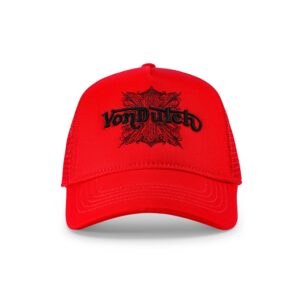 Von Dutch Foam Chopper Trucker Hat - Red & Black