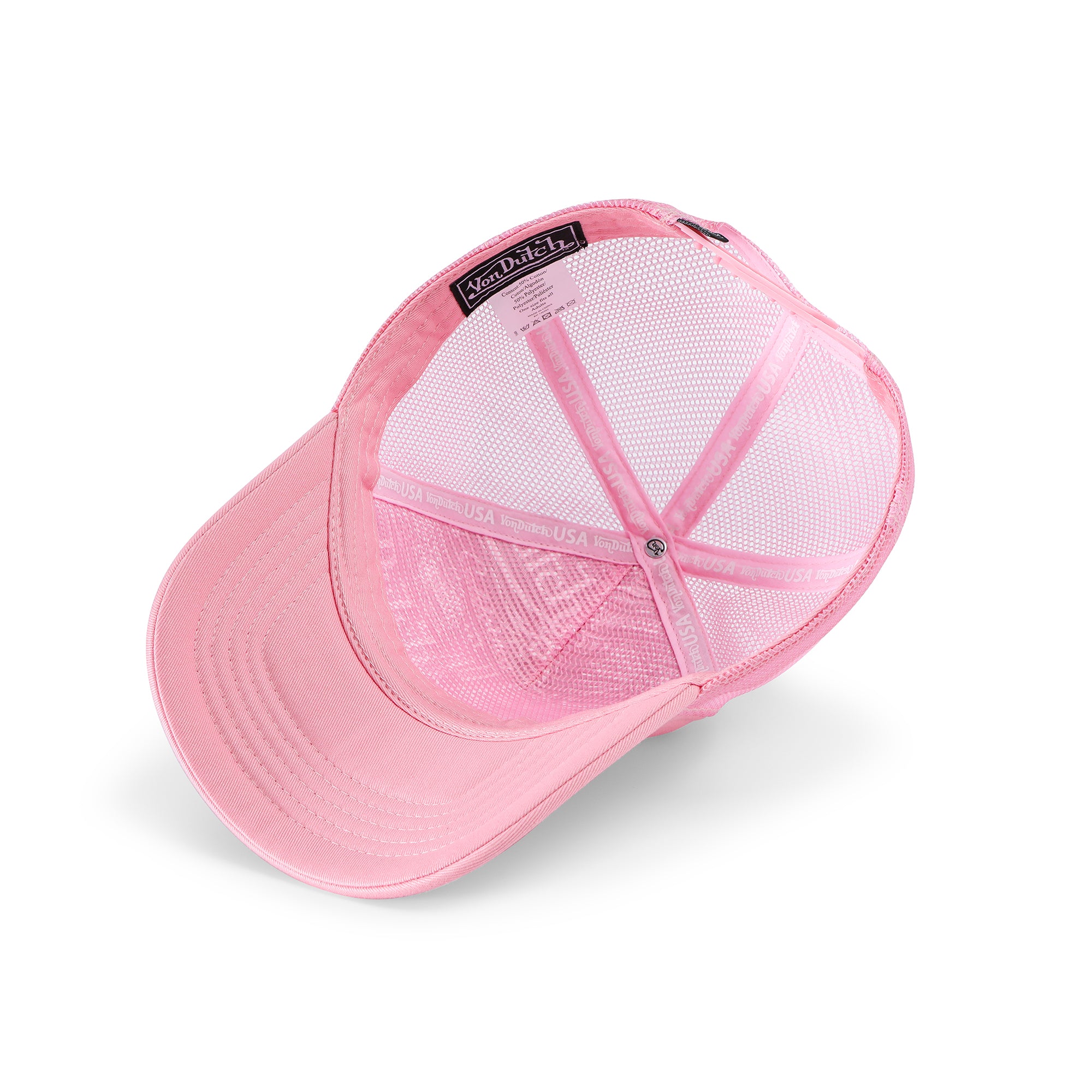 Von Dutch Foam Chopper Trucker Hat - Pink - Image 5