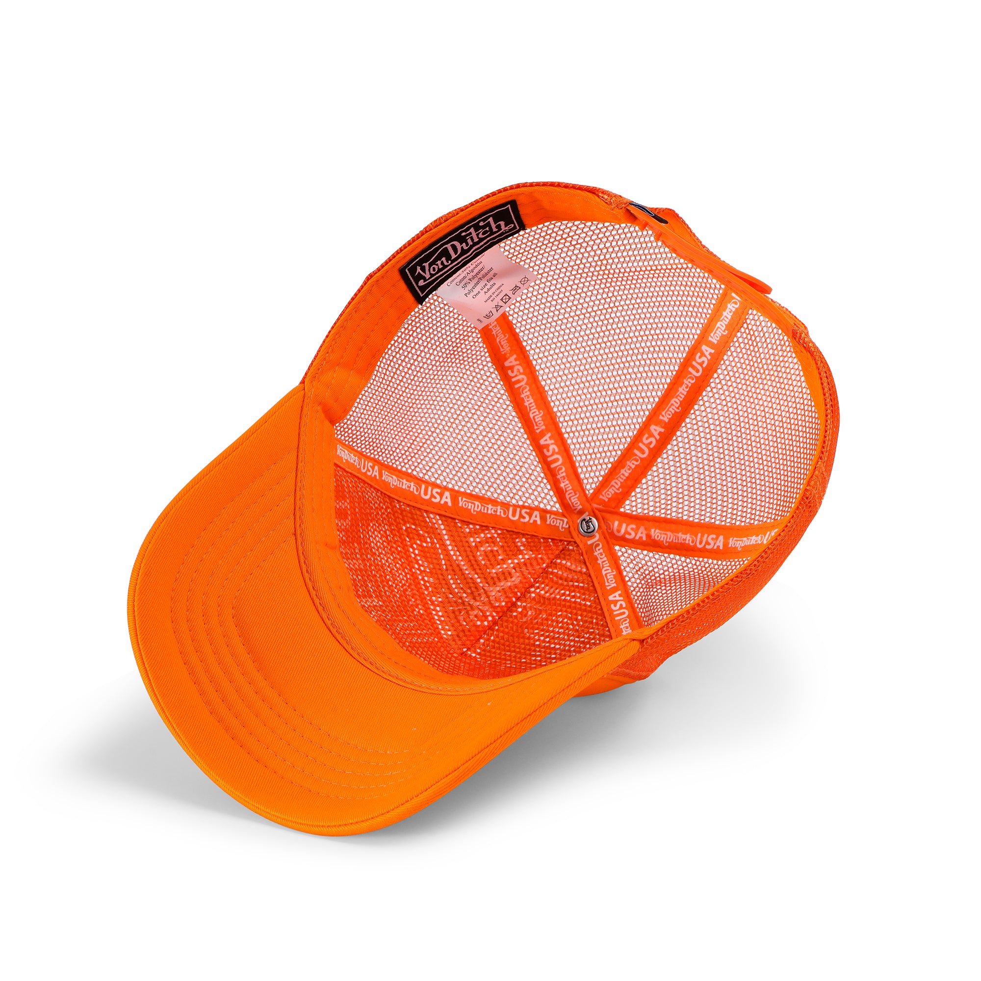 Von Dutch Foam Chopper Trucker Hat - Orange - Image 5