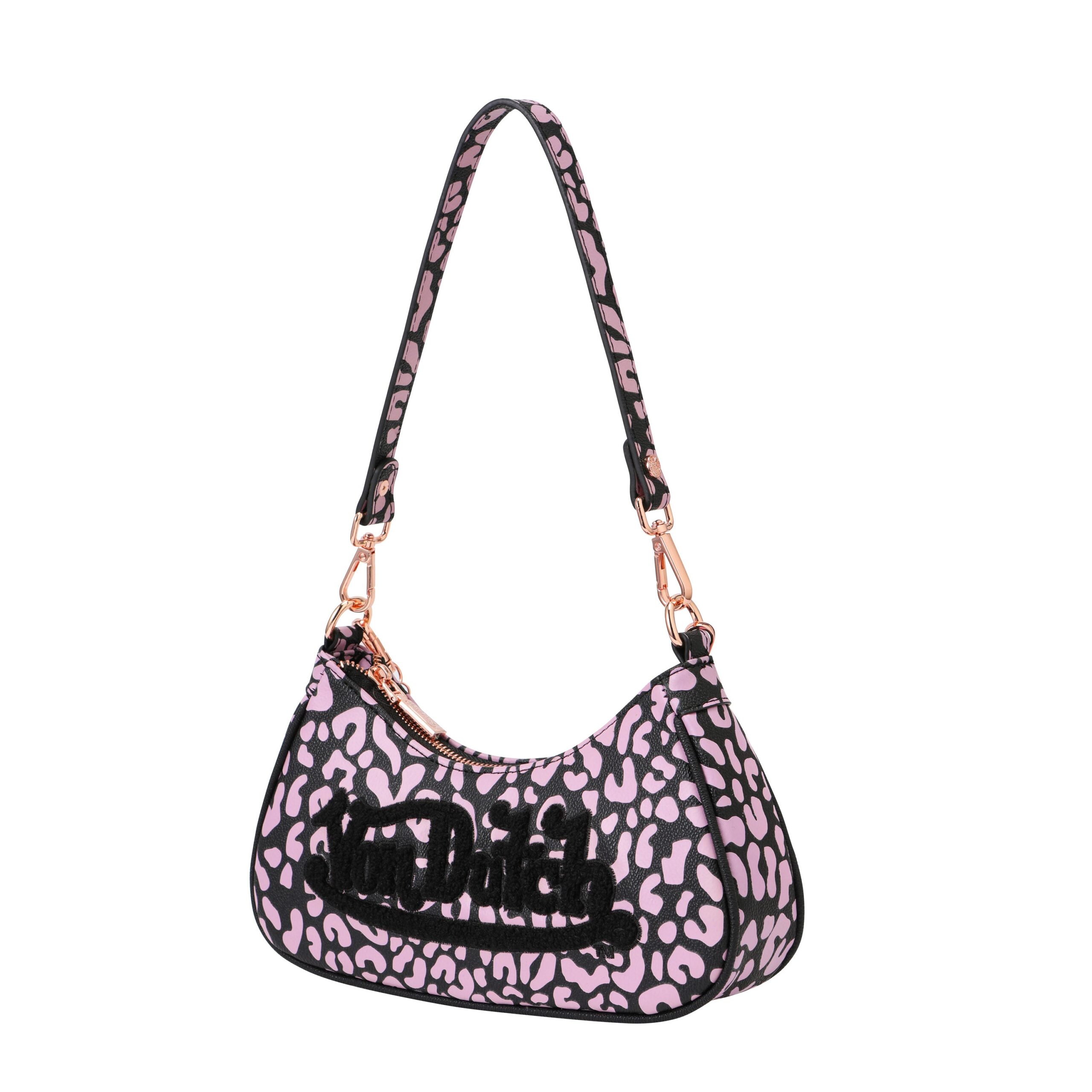 Von Dutch Pink Cheetah Shoulder Bag - Image 2
