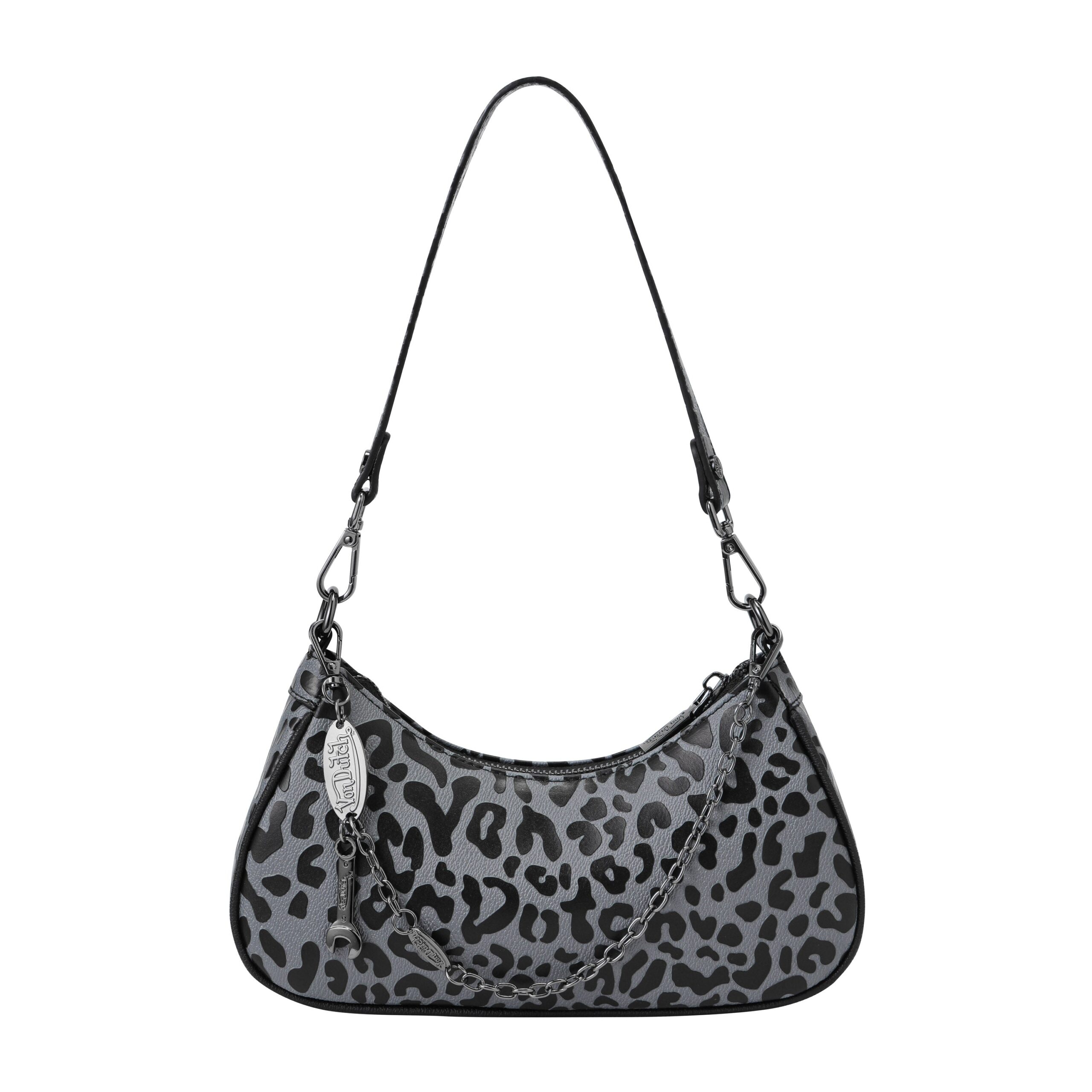 Von Dutch Grey Cheetah Shoulder Bag - Image 5