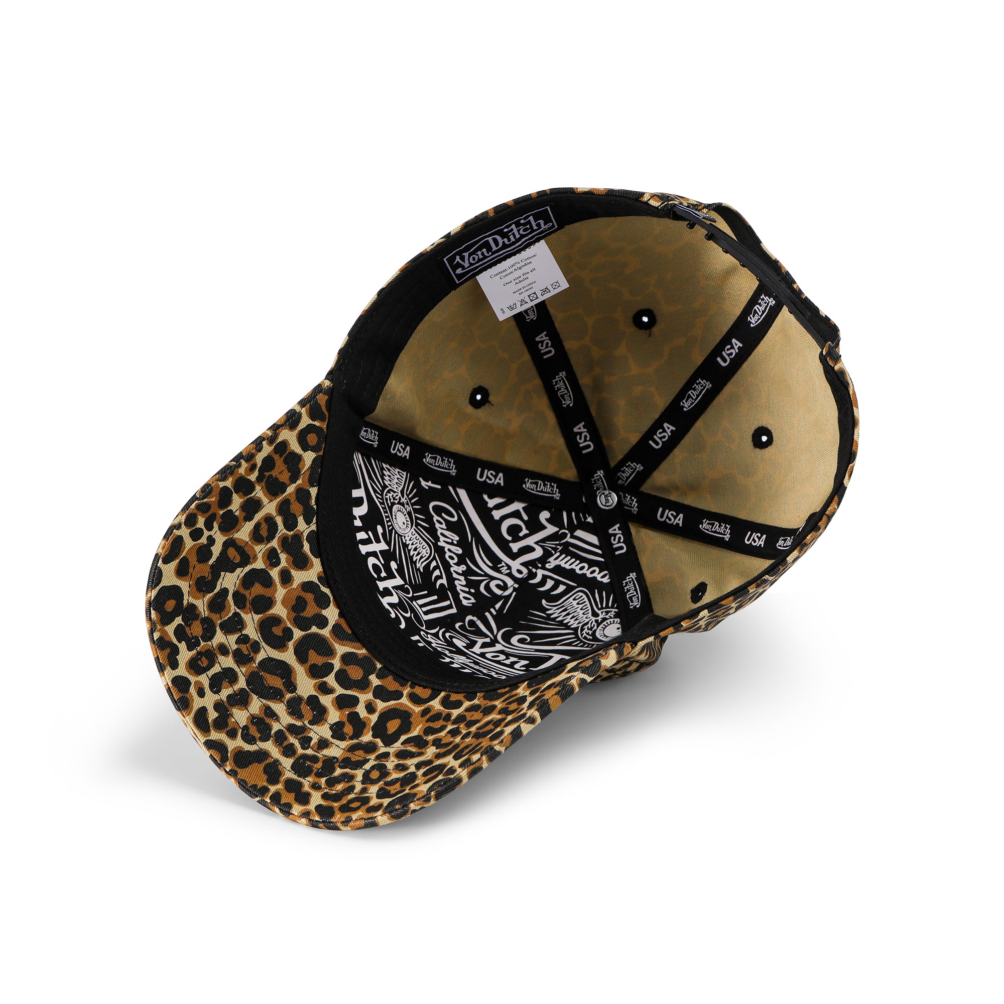 Von Dutch Classic Snapback Hat - Leopard - Image 5