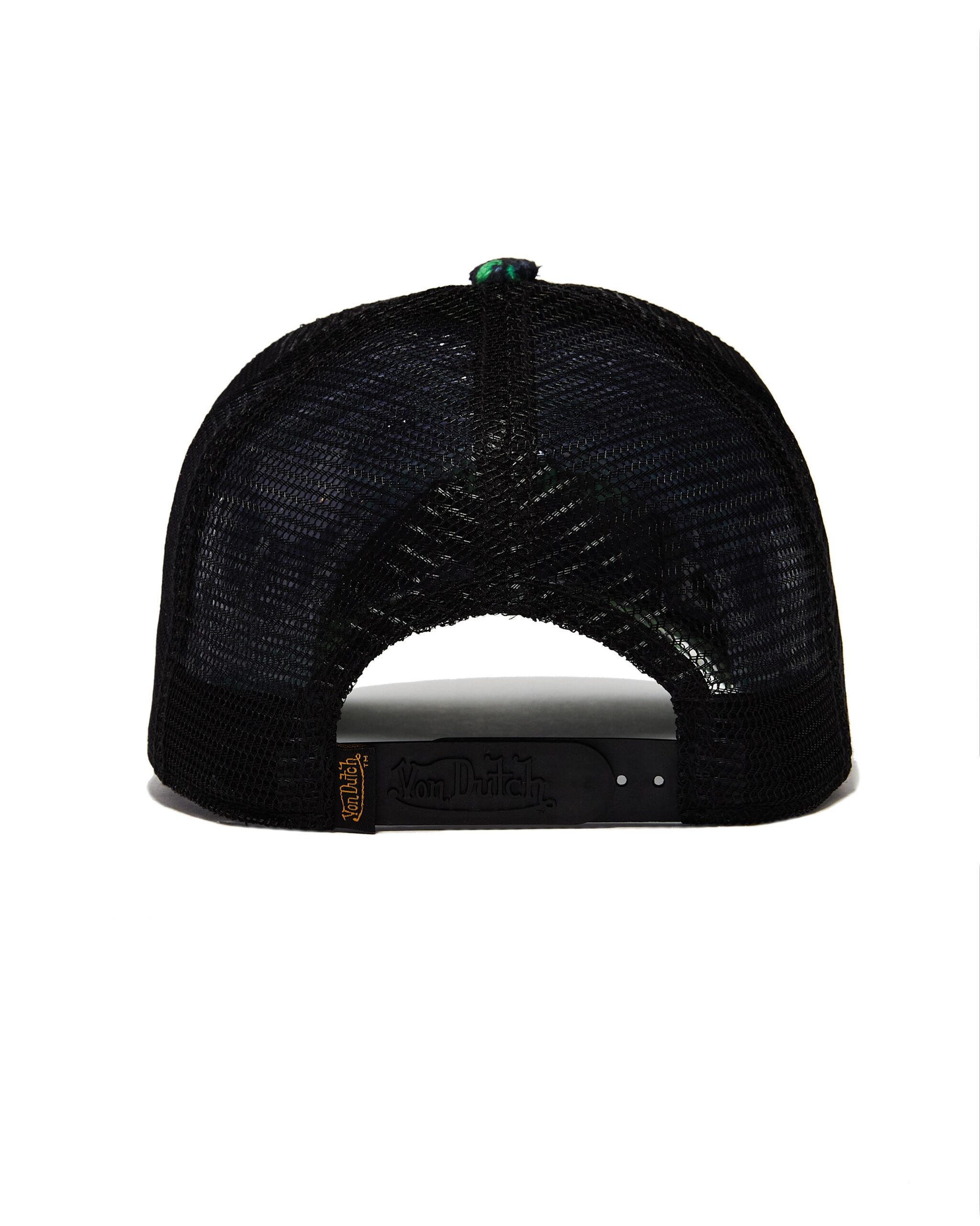 Von Dutch Lime Cheetah Velvet Trucker Hat - Image 3