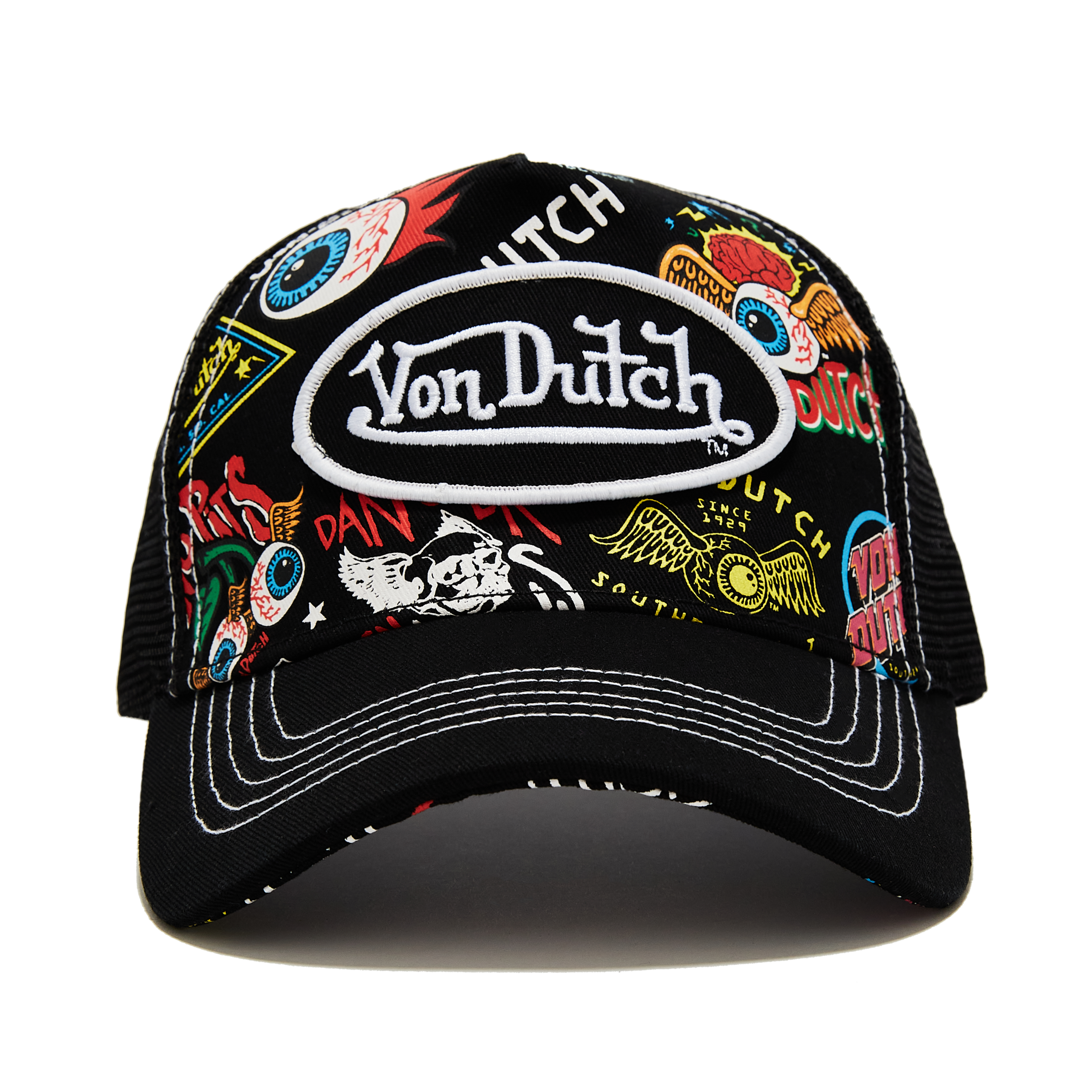 Von Dutch Jax Black Trucker Hat - Image 5