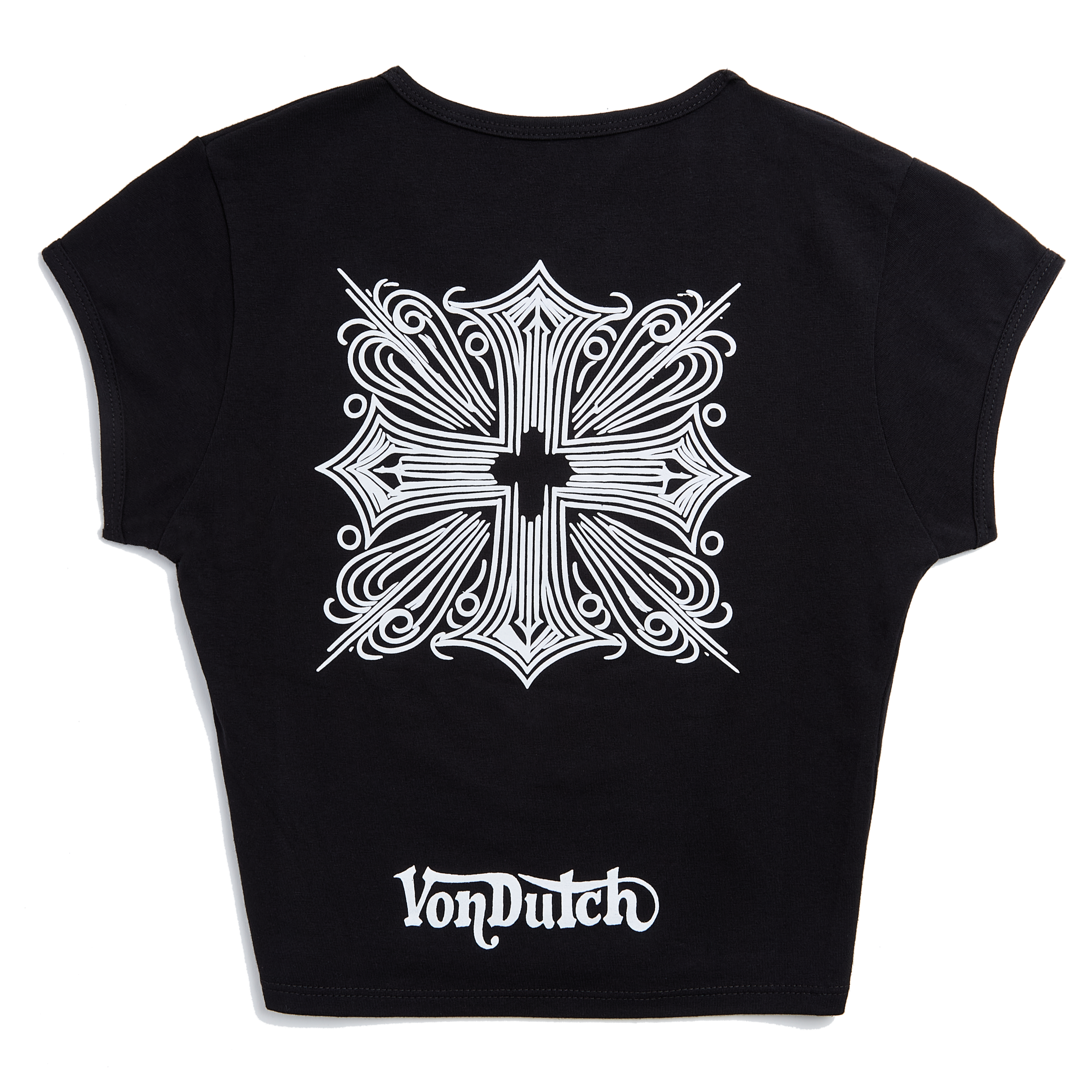 Von Dutch Black & White Chopper Baby Tee - Image 2