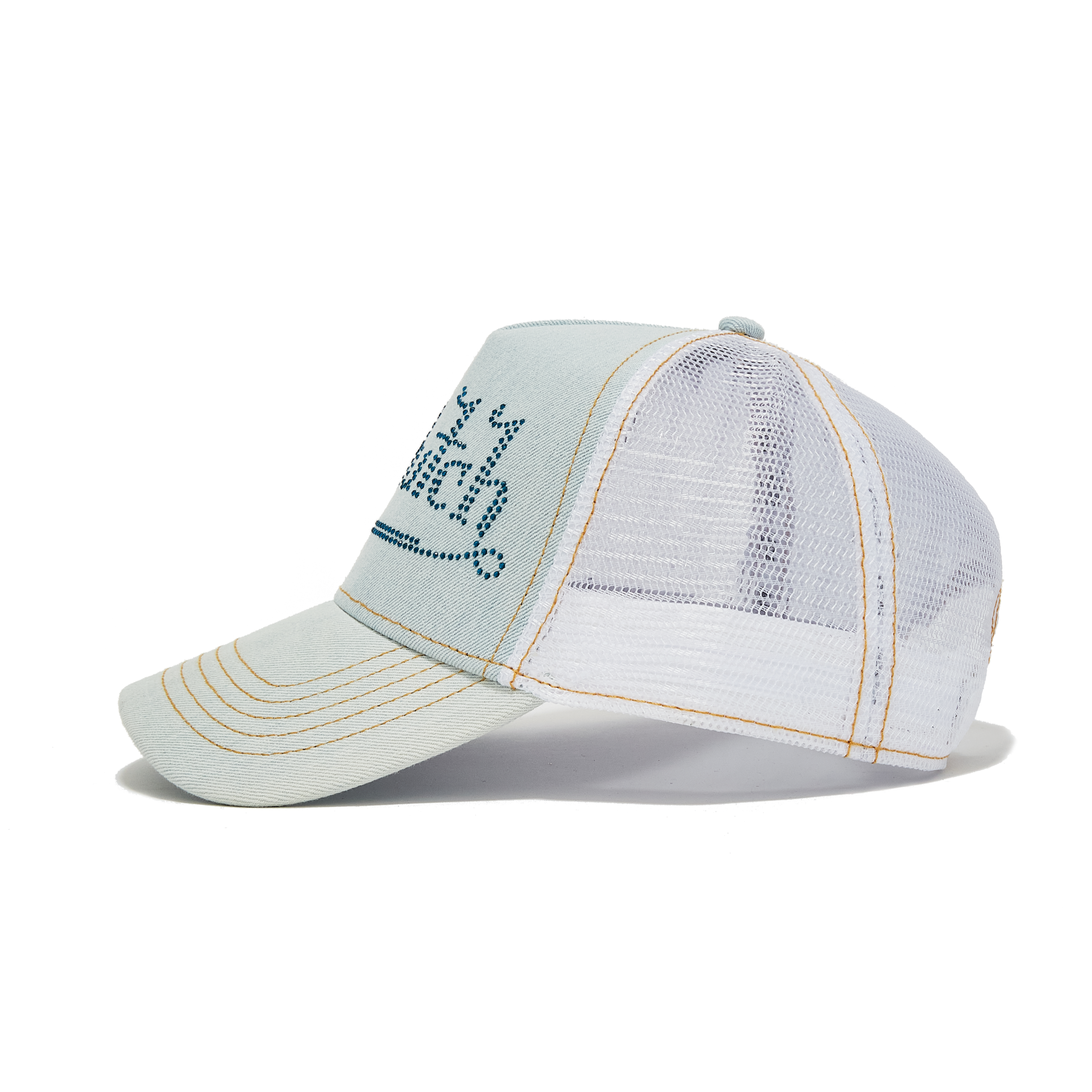 Von Dutch Light Stone Denim Trucker Hat 339 - Image 2