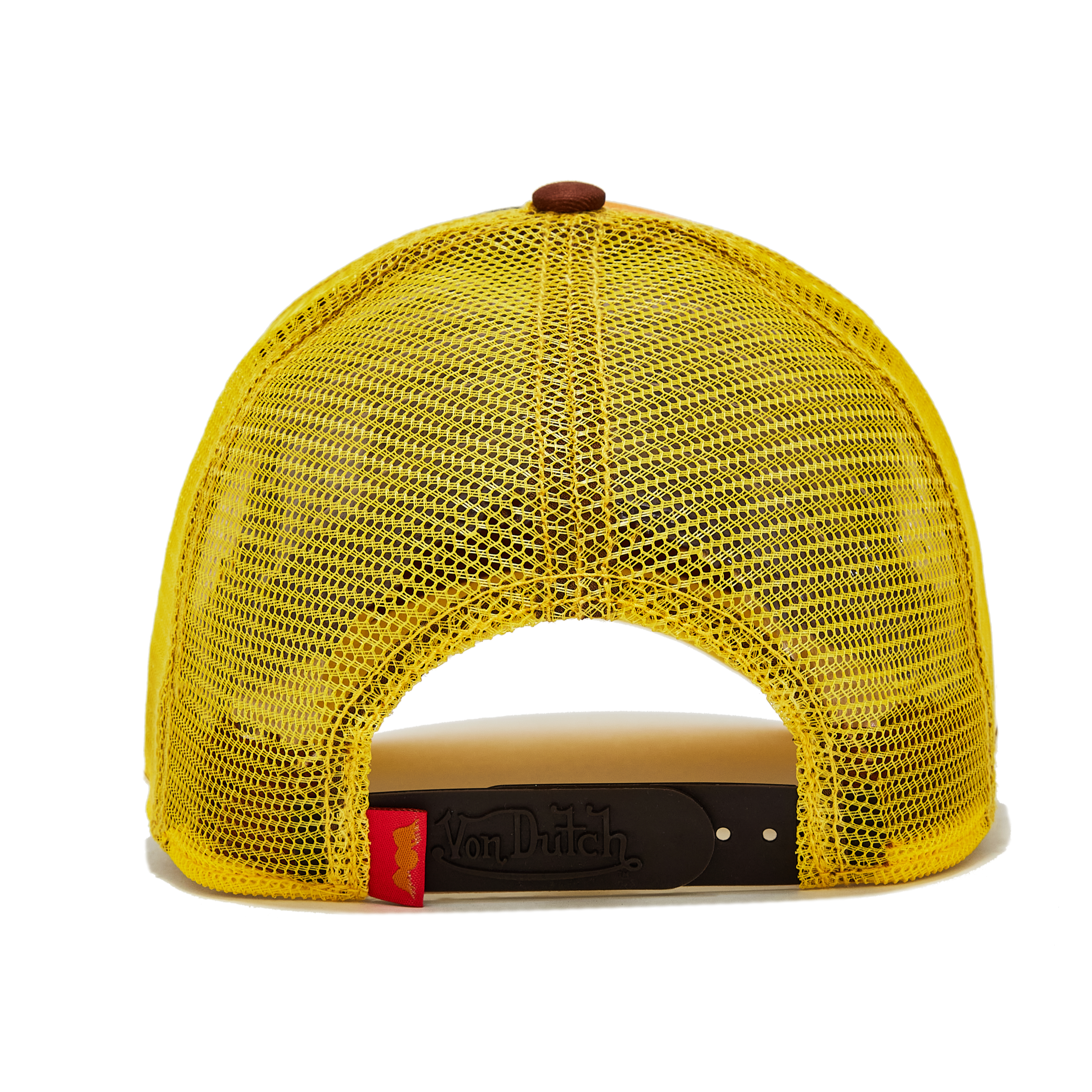 Von Dutch Orange Yellow Camo Trucker Hat - Image 3