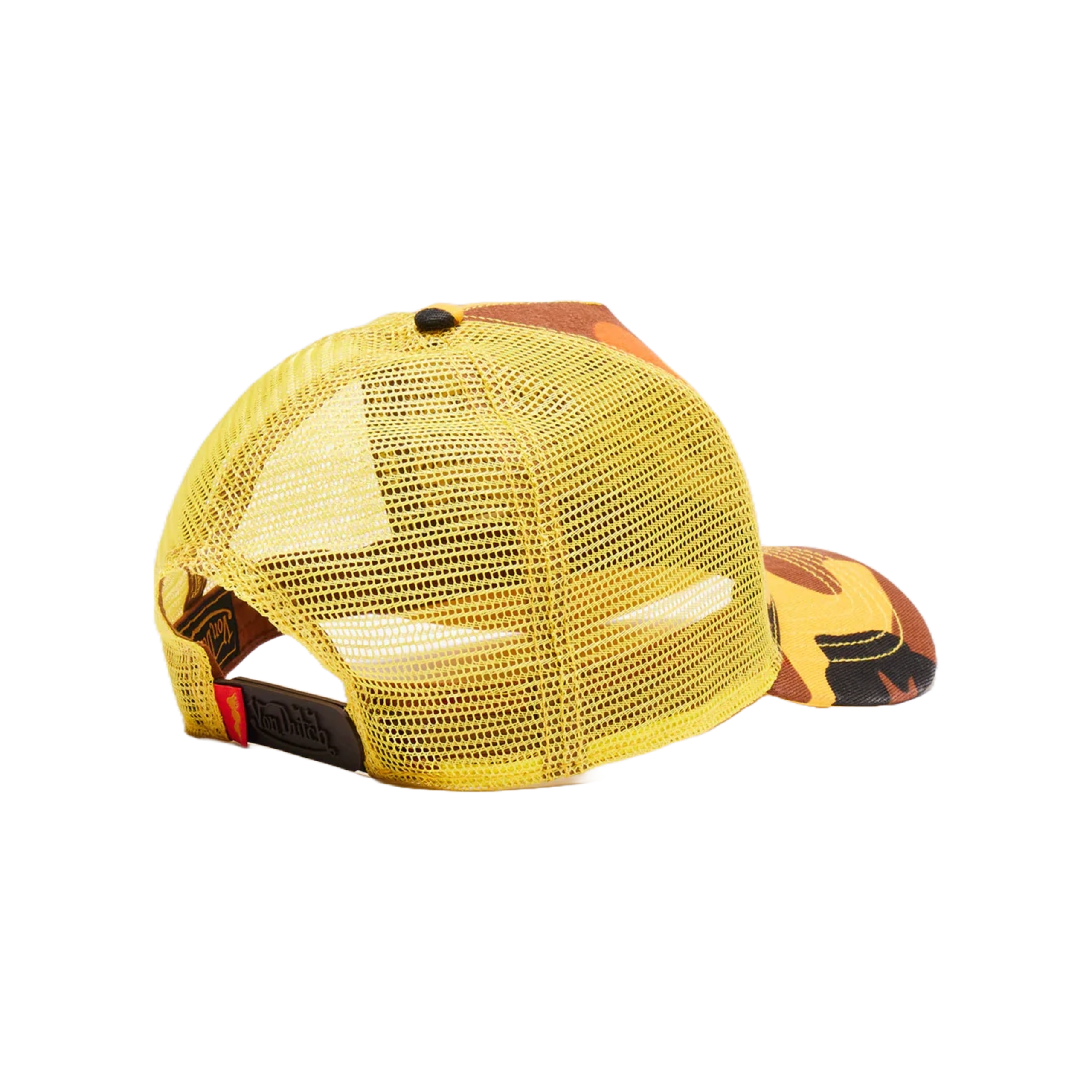 Von Dutch Orange Yellow Camo Trucker Hat - Image 5