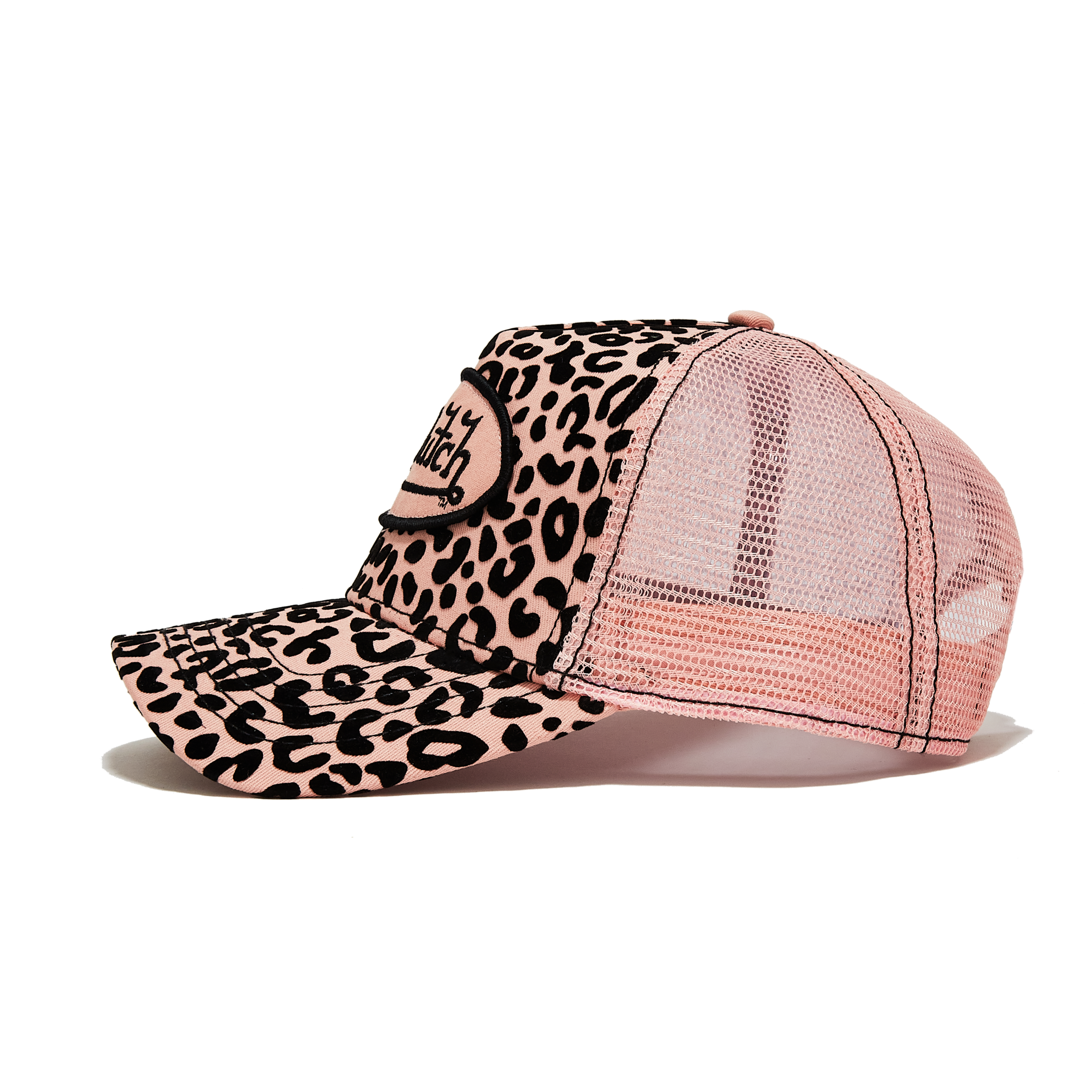 Von Dutch Pink Cheetah Velvet Trucker Hat - Image 2