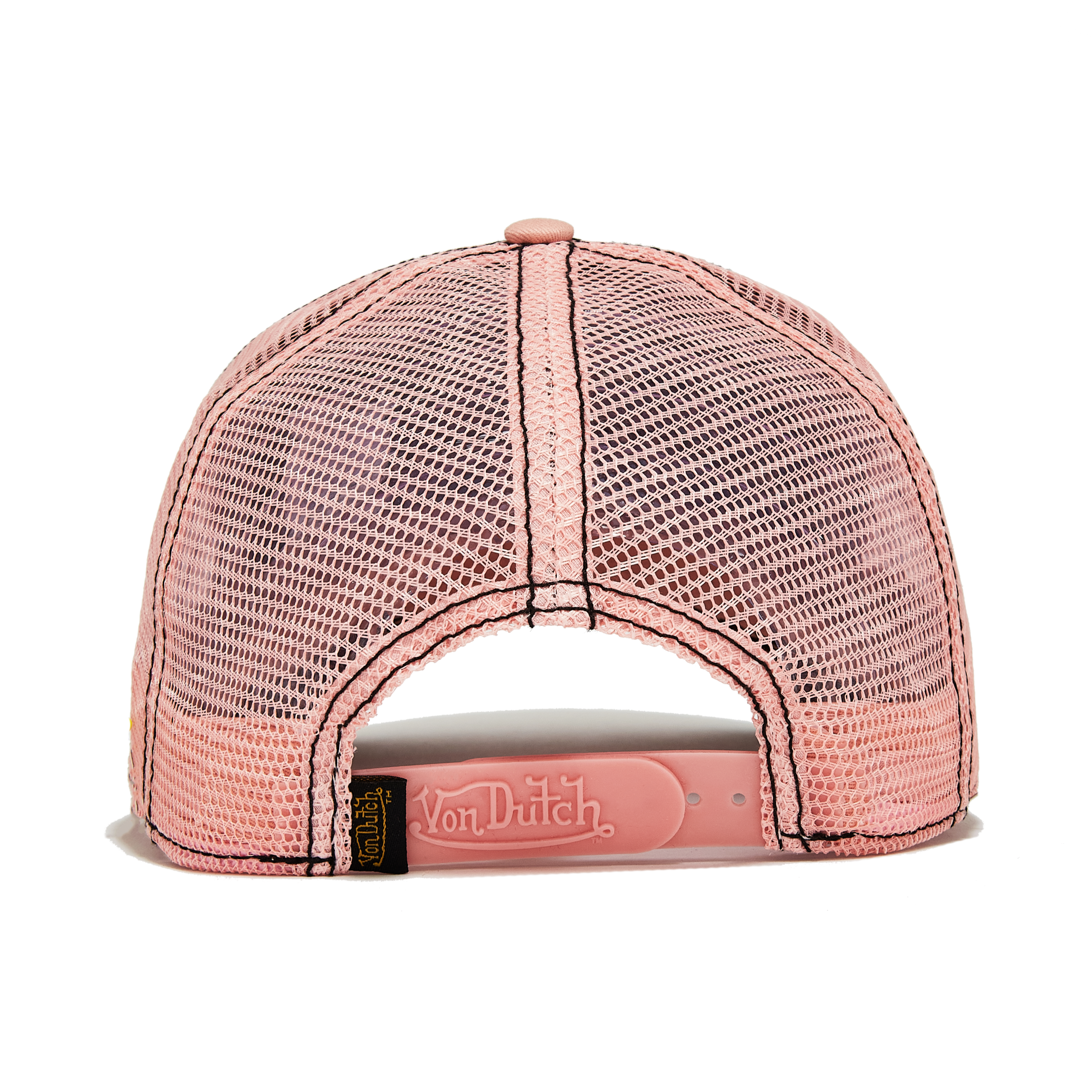 Von Dutch Pink Cheetah Velvet Trucker Hat - Image 3
