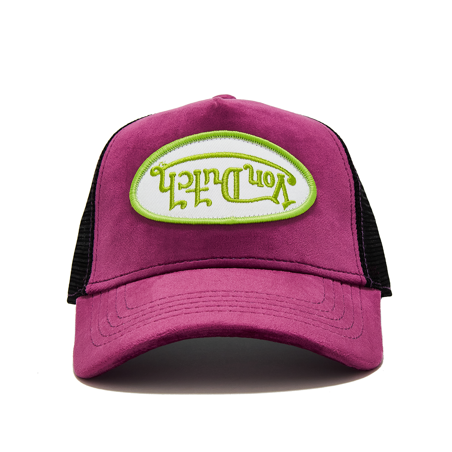 Von Dutch Purple Lime Velvet Crush Trucker Hat