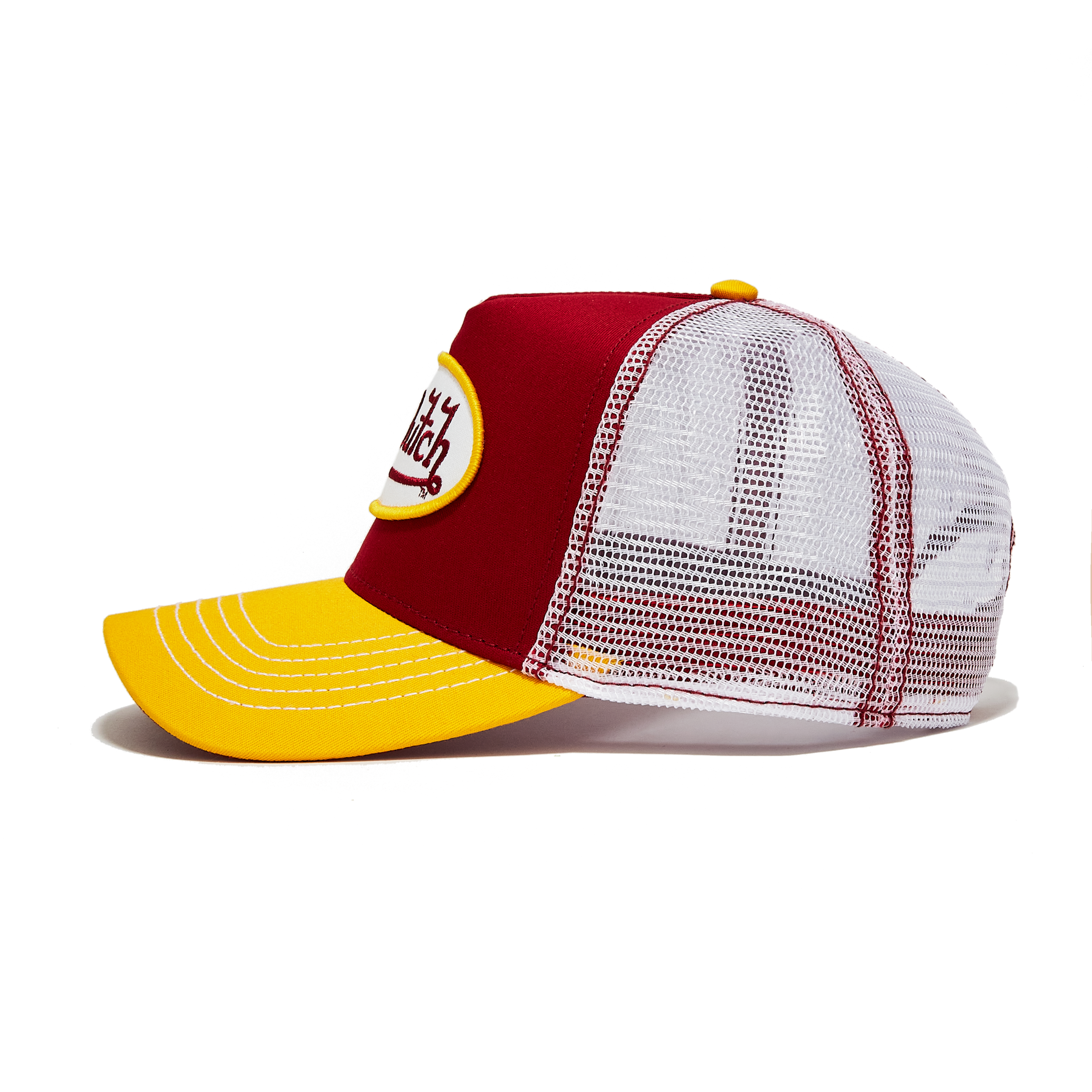 Von Dutch Red & Yellow Trucker Hat - Image 2
