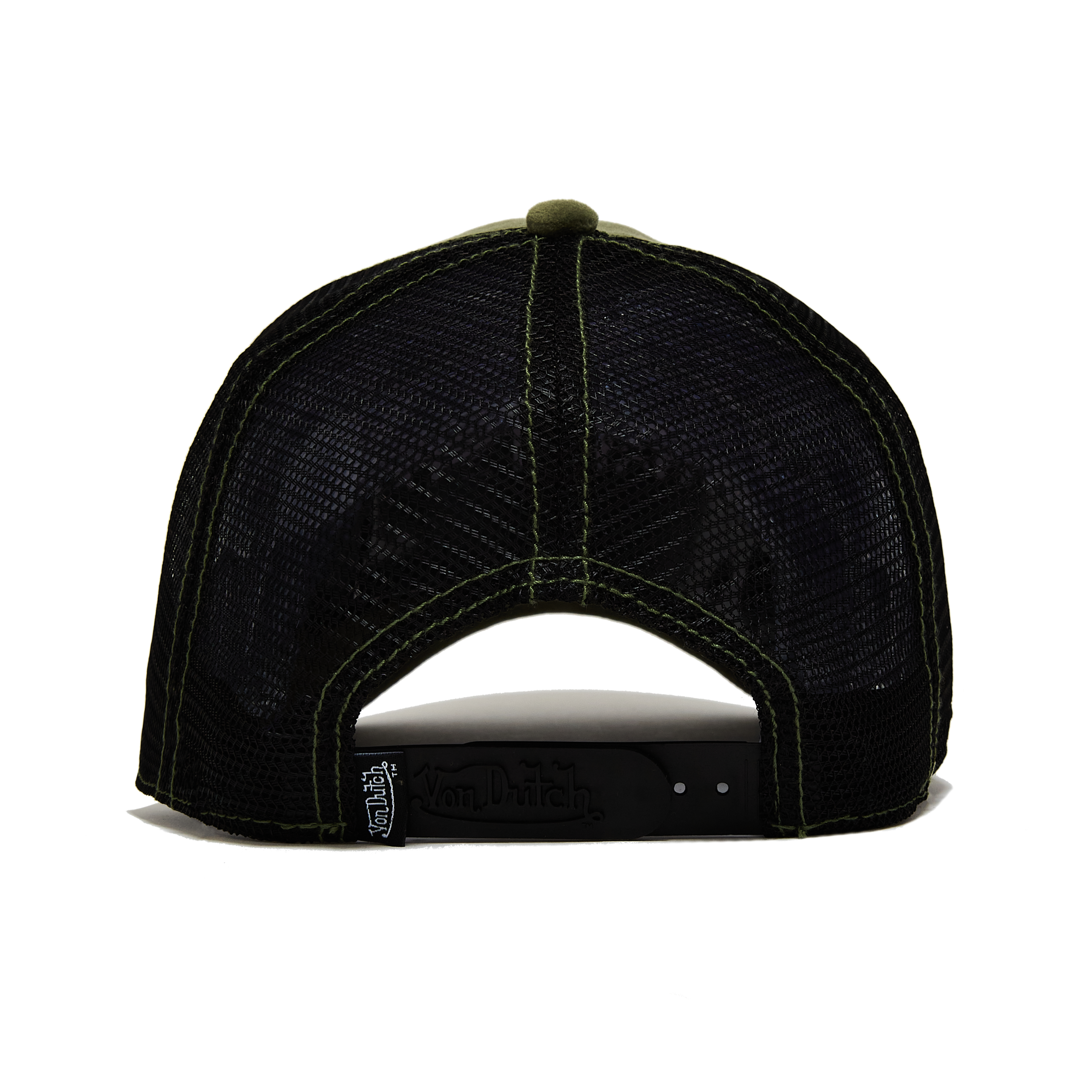 Von Dutch Sage Green Velvet Trucker Hat - Image 3