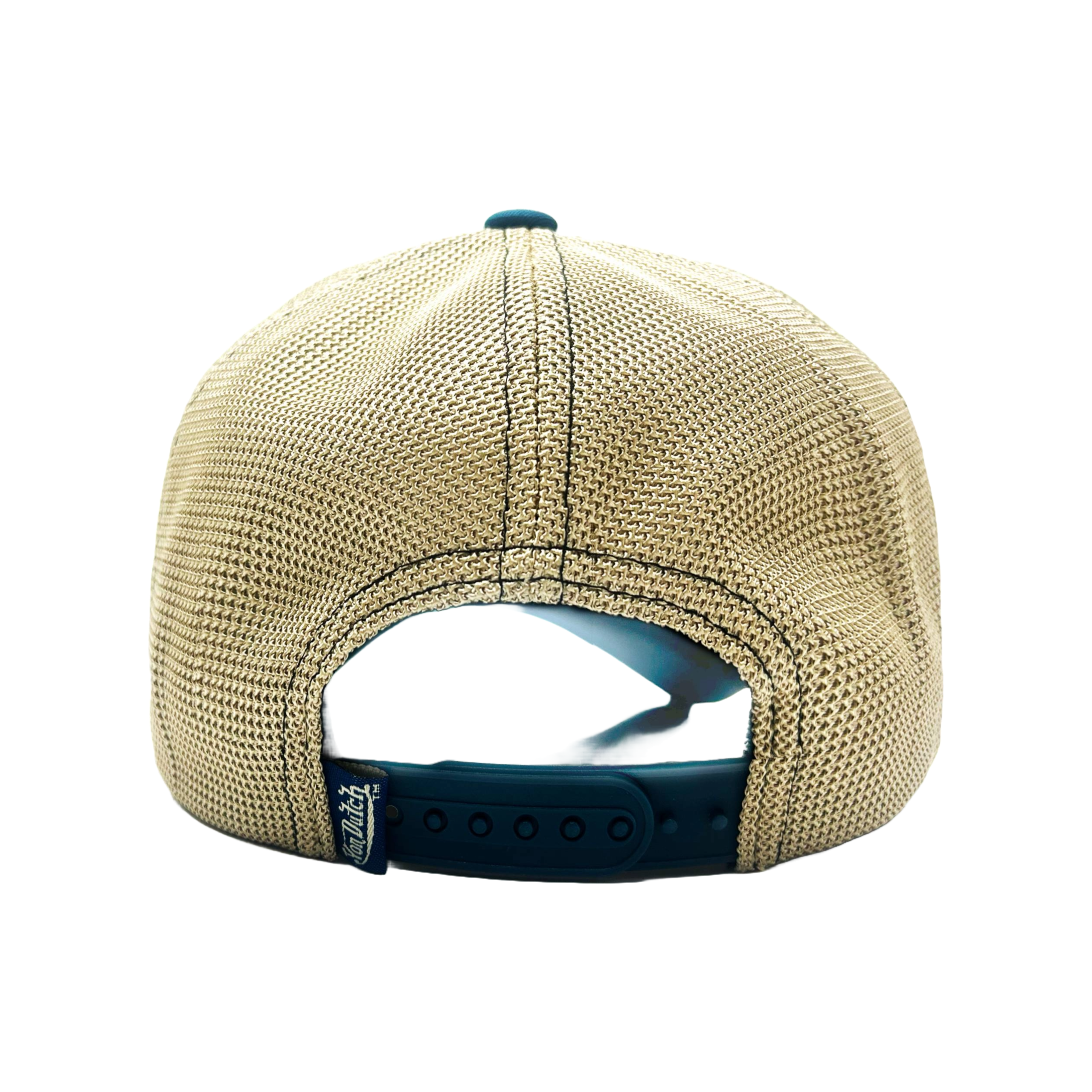 Von Dutch Teal & Black Terry Logo Classic Trucker Hat - Image 4