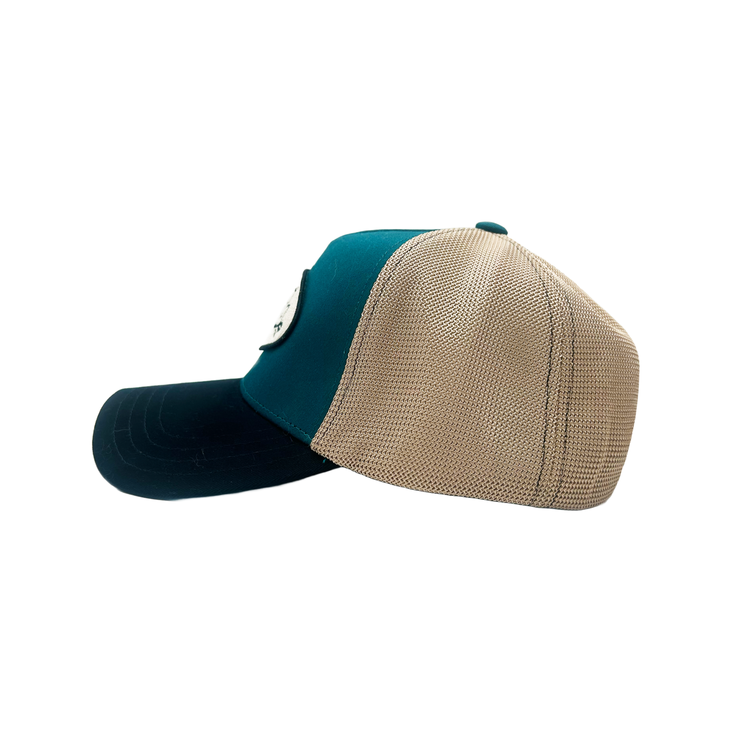 Von Dutch Teal & Black Terry Logo Classic Trucker Hat - Image 2