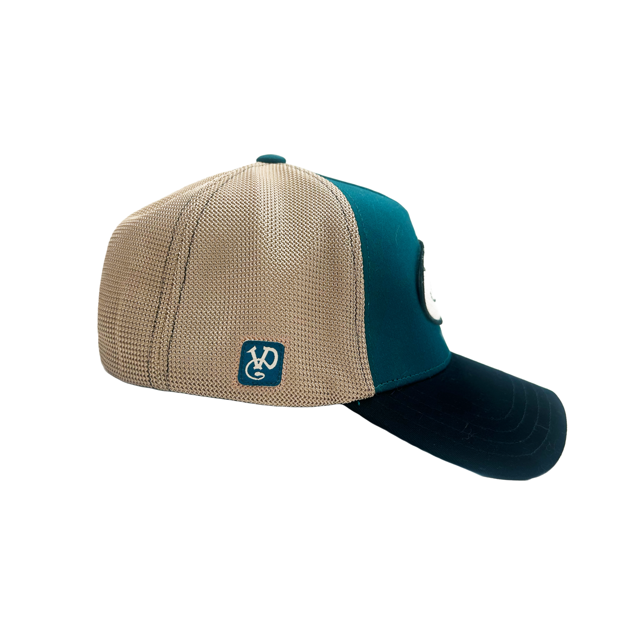 Von Dutch Teal & Black Terry Logo Classic Trucker Hat - Image 5