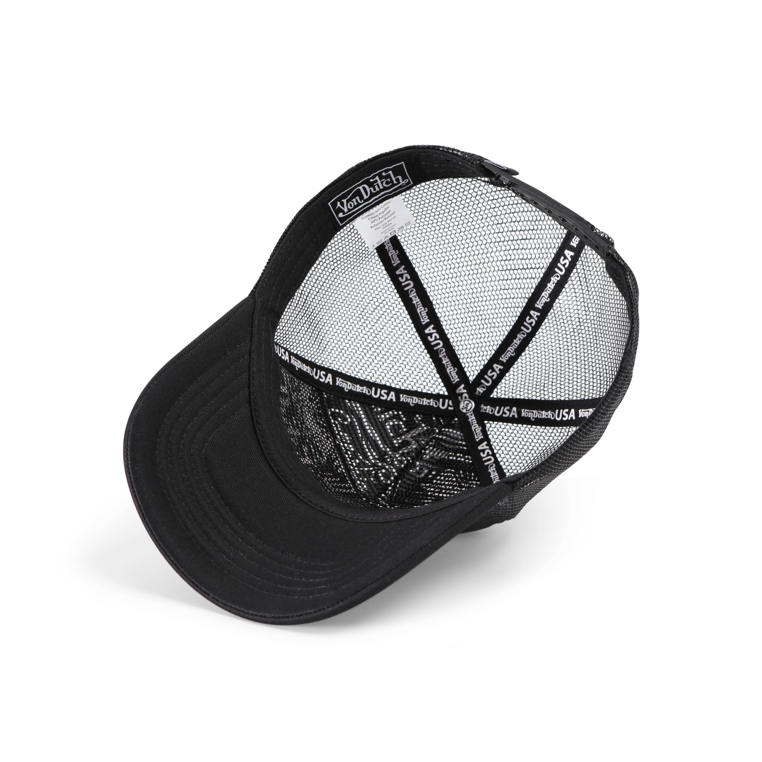 Von Dutch Foam Chopper Trucker Hat - Black & White - Image 5