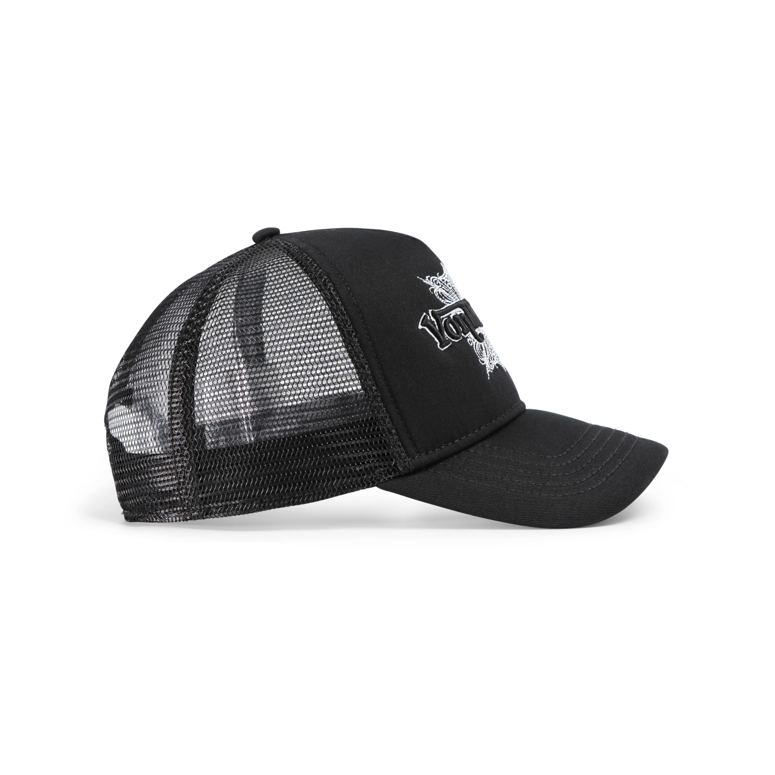 Von Dutch Foam Chopper Trucker Hat - Black & White - Image 3