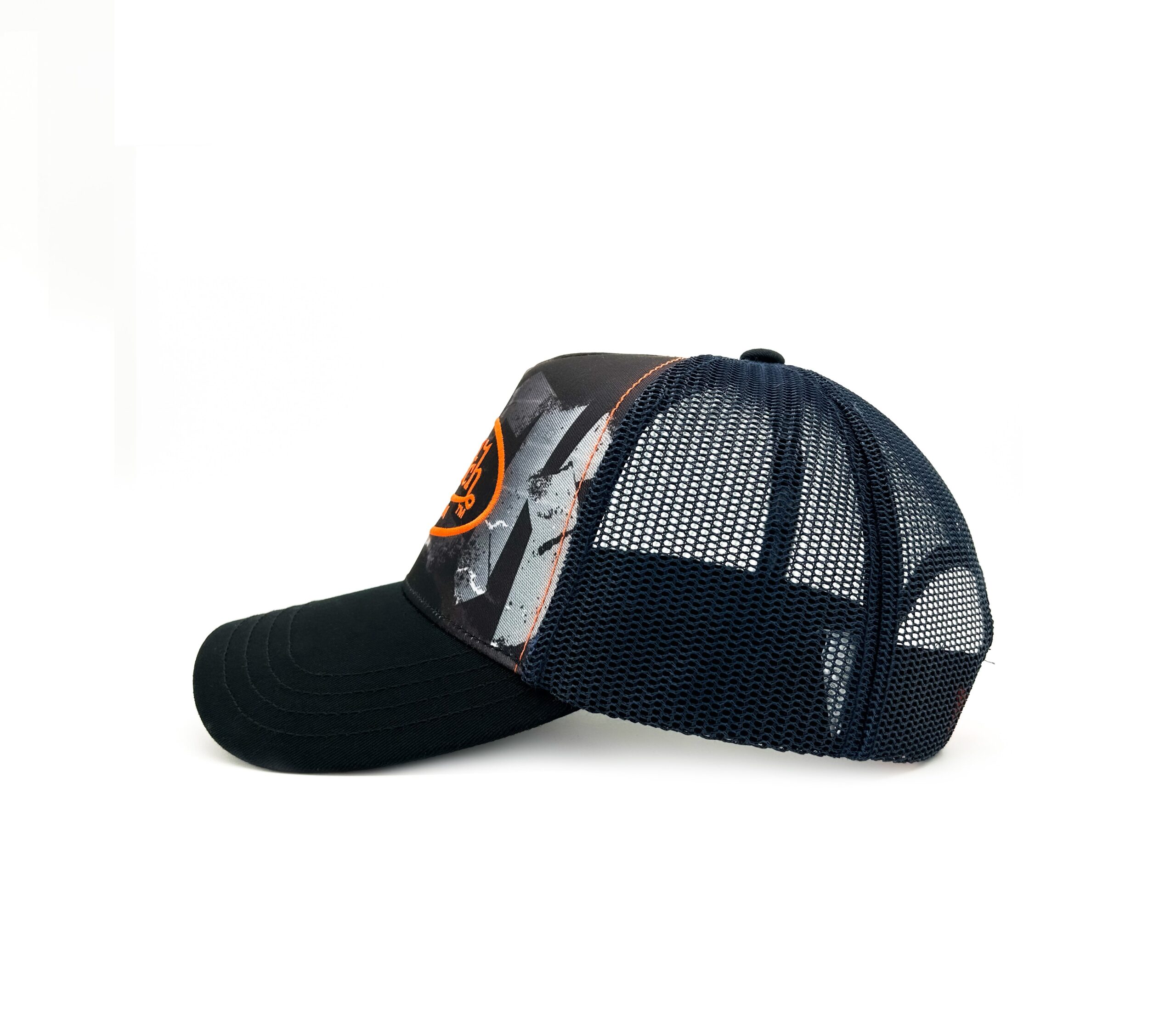 Von Dutch Trucker Hat - Sublimation Navy / Orange - Image 2