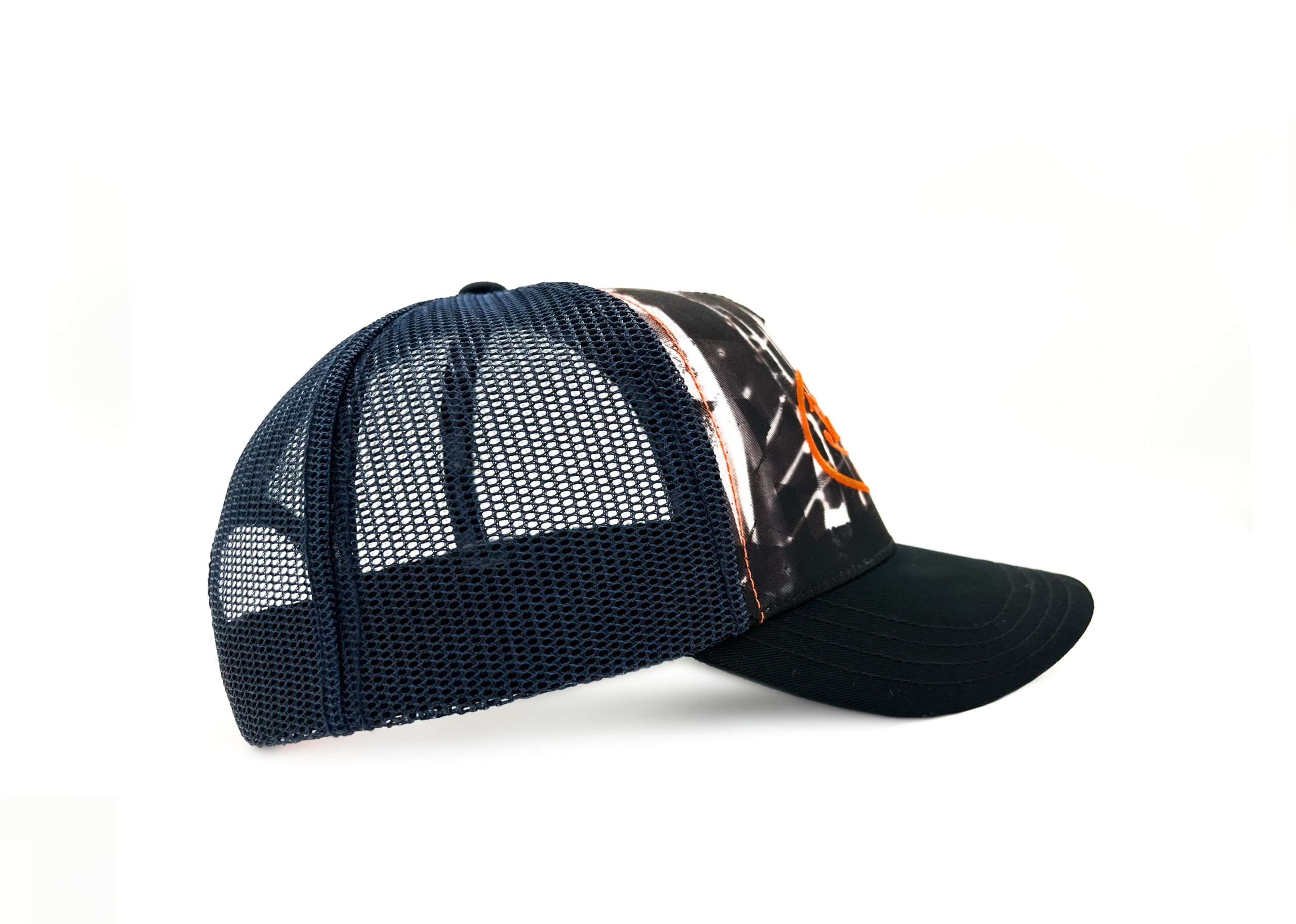 Von Dutch Trucker Hat - Sublimation Navy / Orange - Image 3