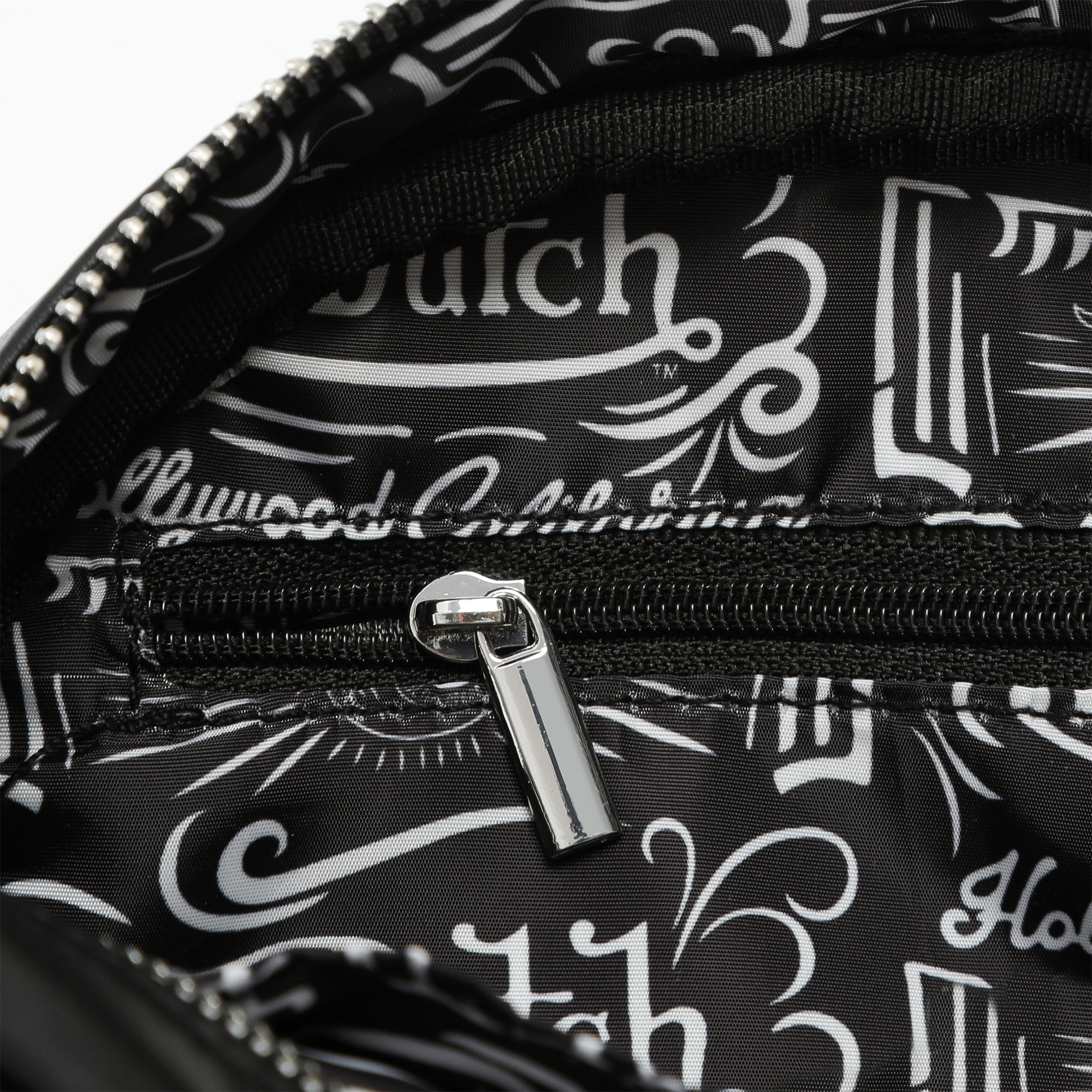 Von Dutch Black & White Cow Print Vegan Pony Hair Bowling Bag - Image 9