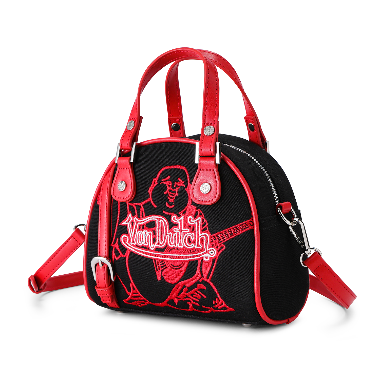 Von Dutch x True Religion Bowling Bag - Black Denim - Image 2