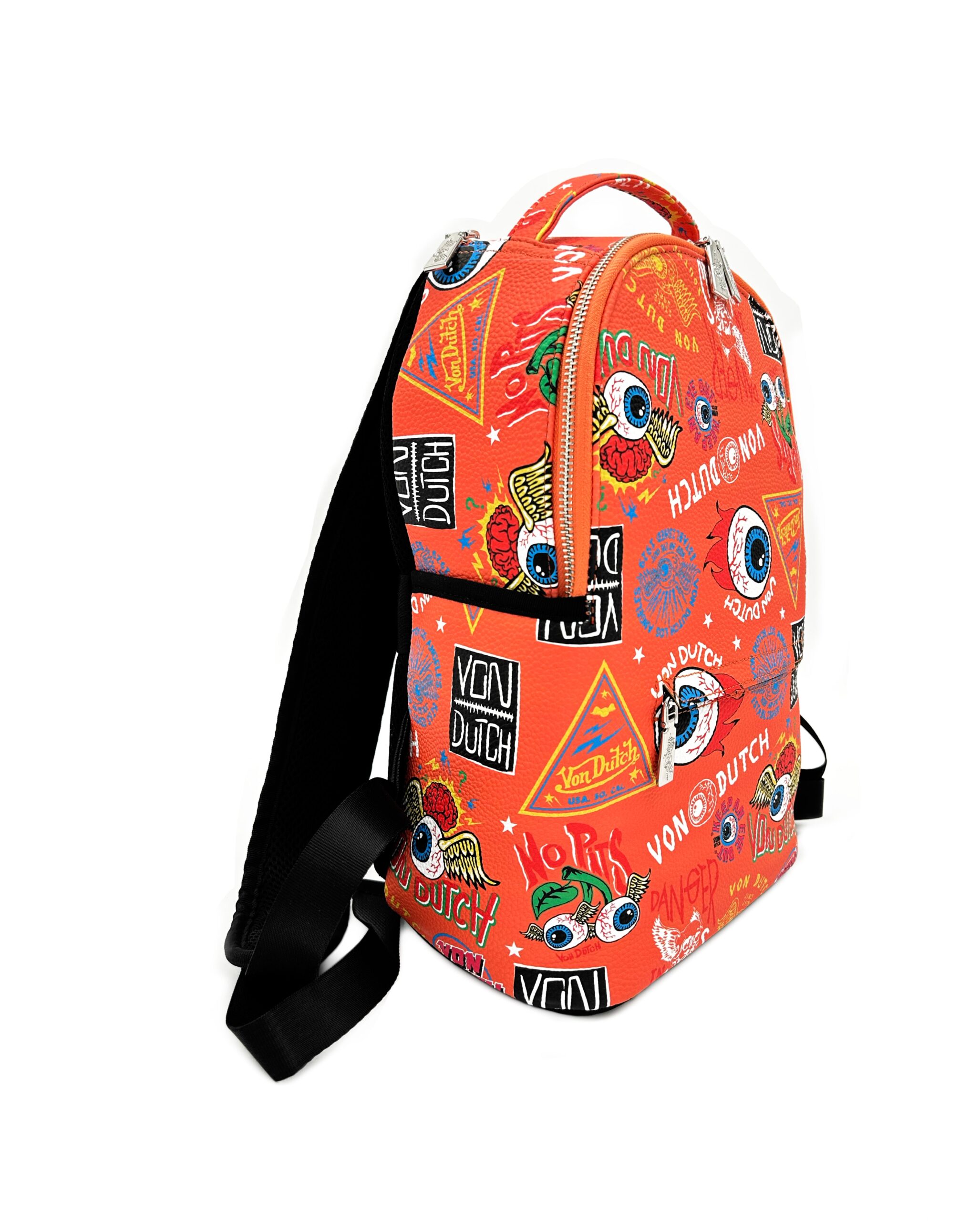 Von Dutch Small Orange Jax Backpack - Image 2