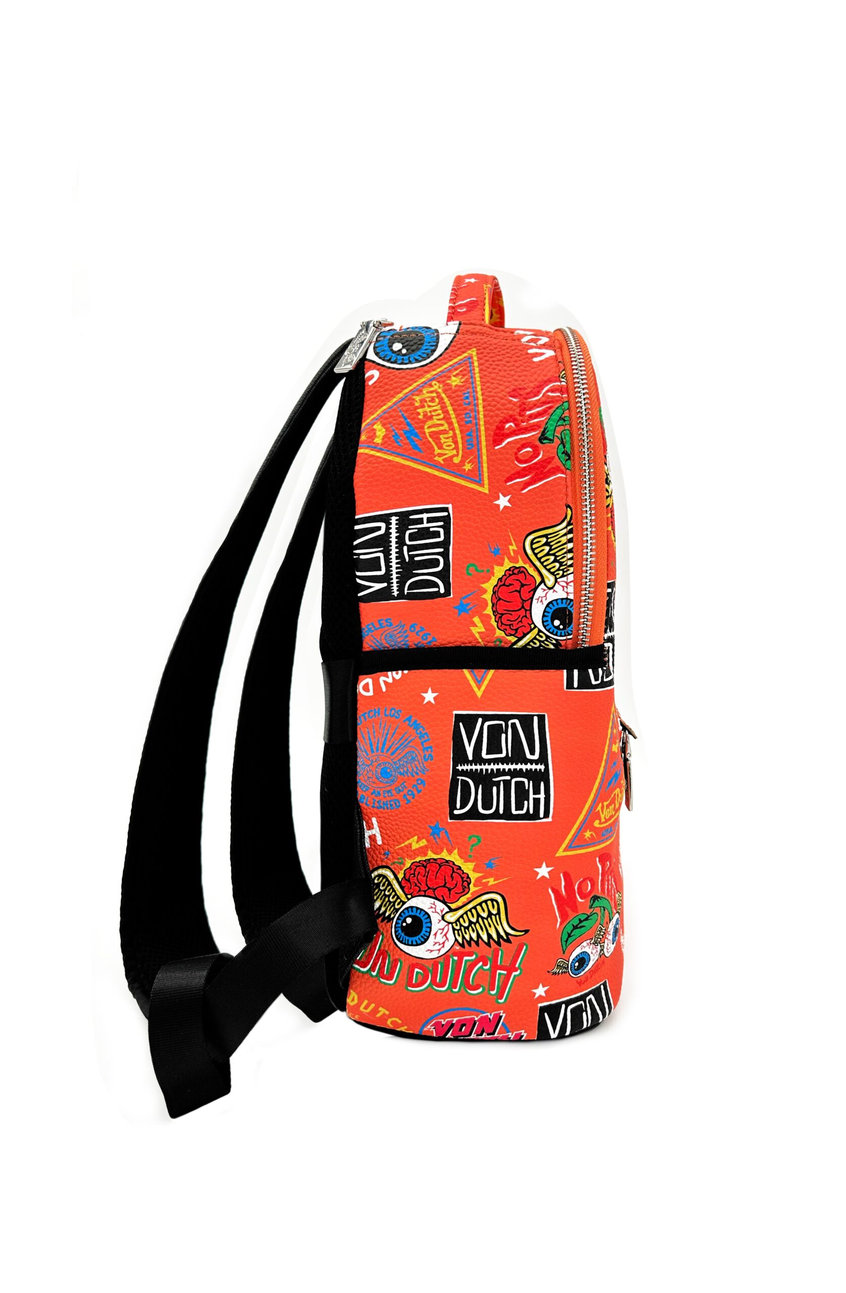 Von Dutch Small Orange Jax Backpack - Image 3