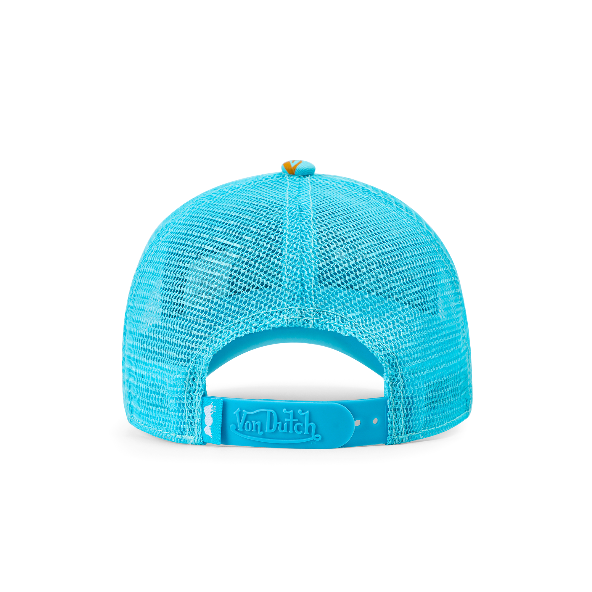 Von Dutch Kids Classic Trucker Hat - Blue All Over Blocks - Image 6