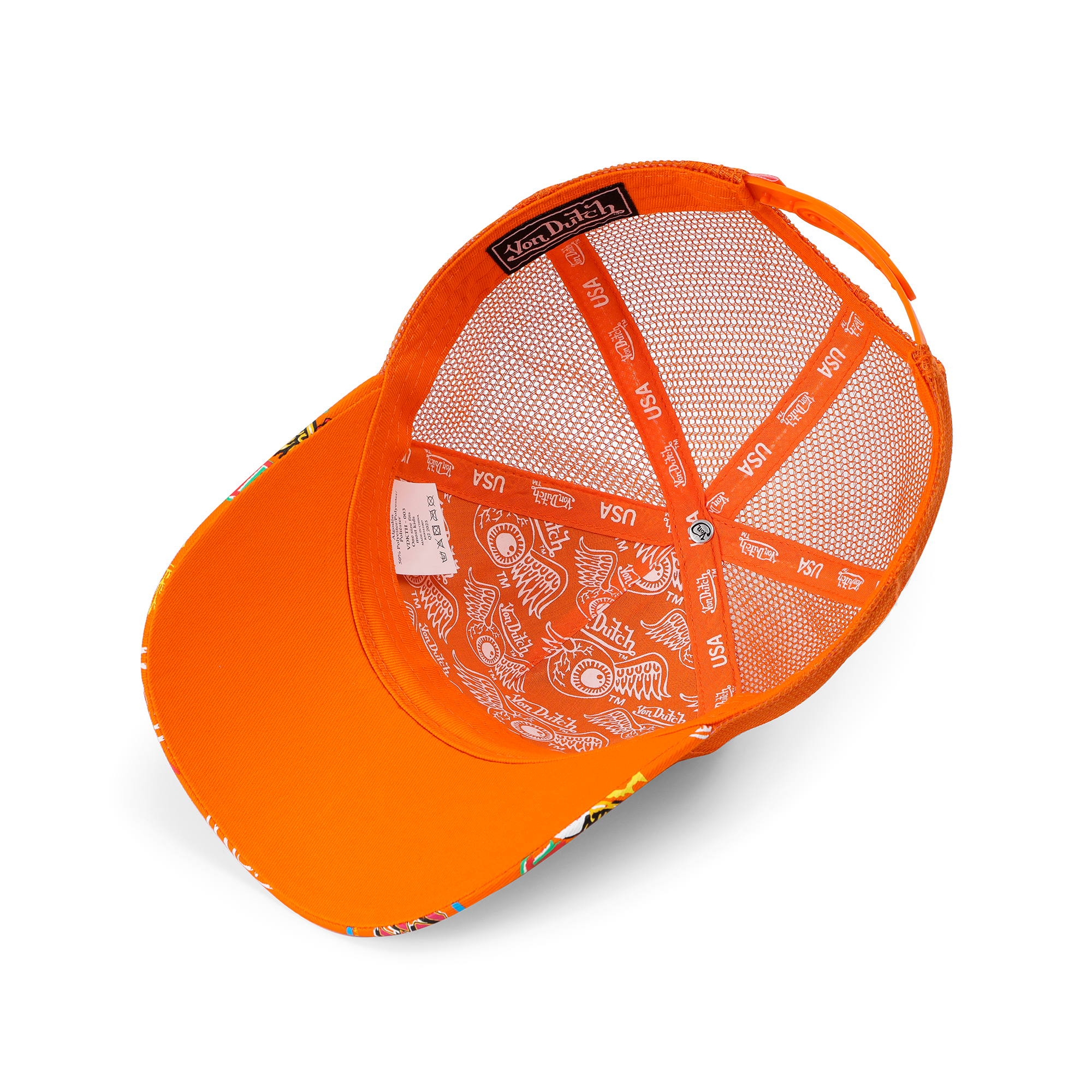 Von Dutch Kids Classic Trucker Hat - Orange - Image 4