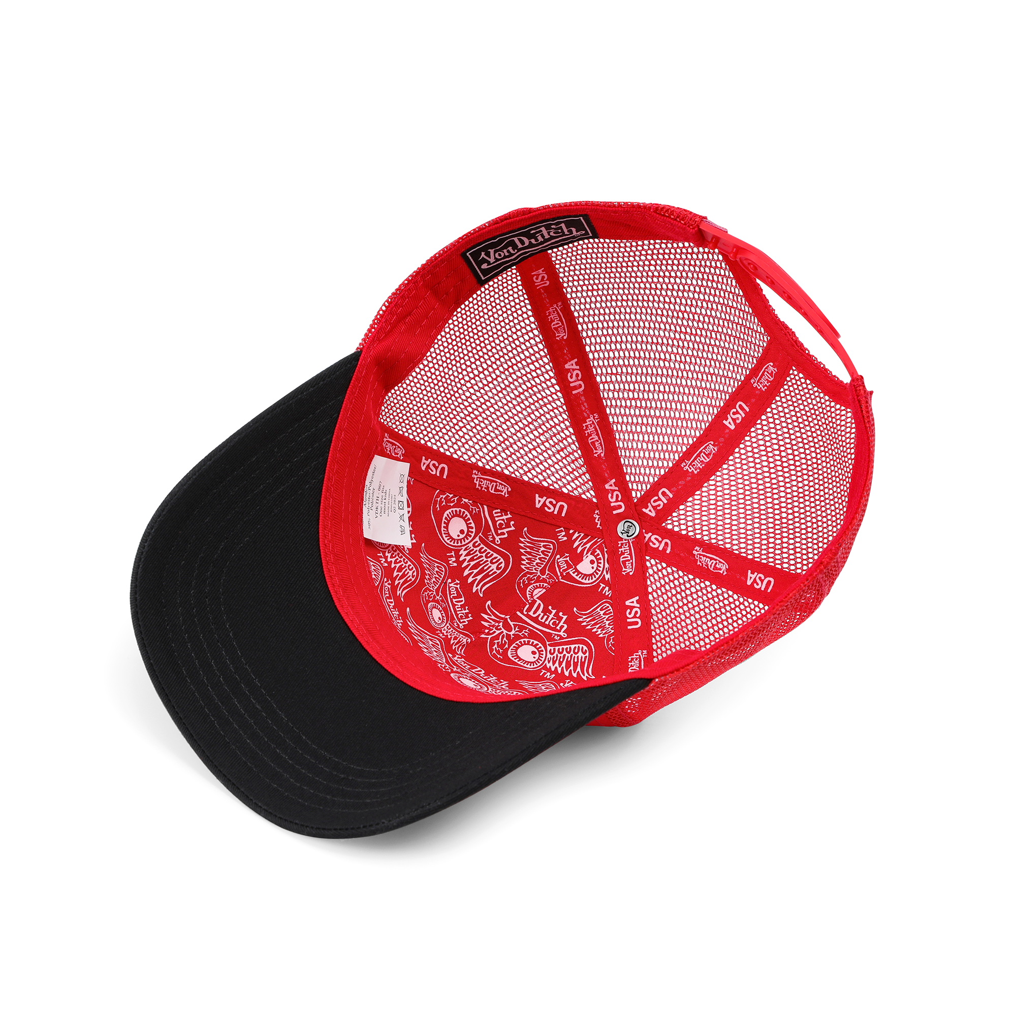 Von Dutch Kids Classic Trucker Hat - Red Oval Eye - Image 4