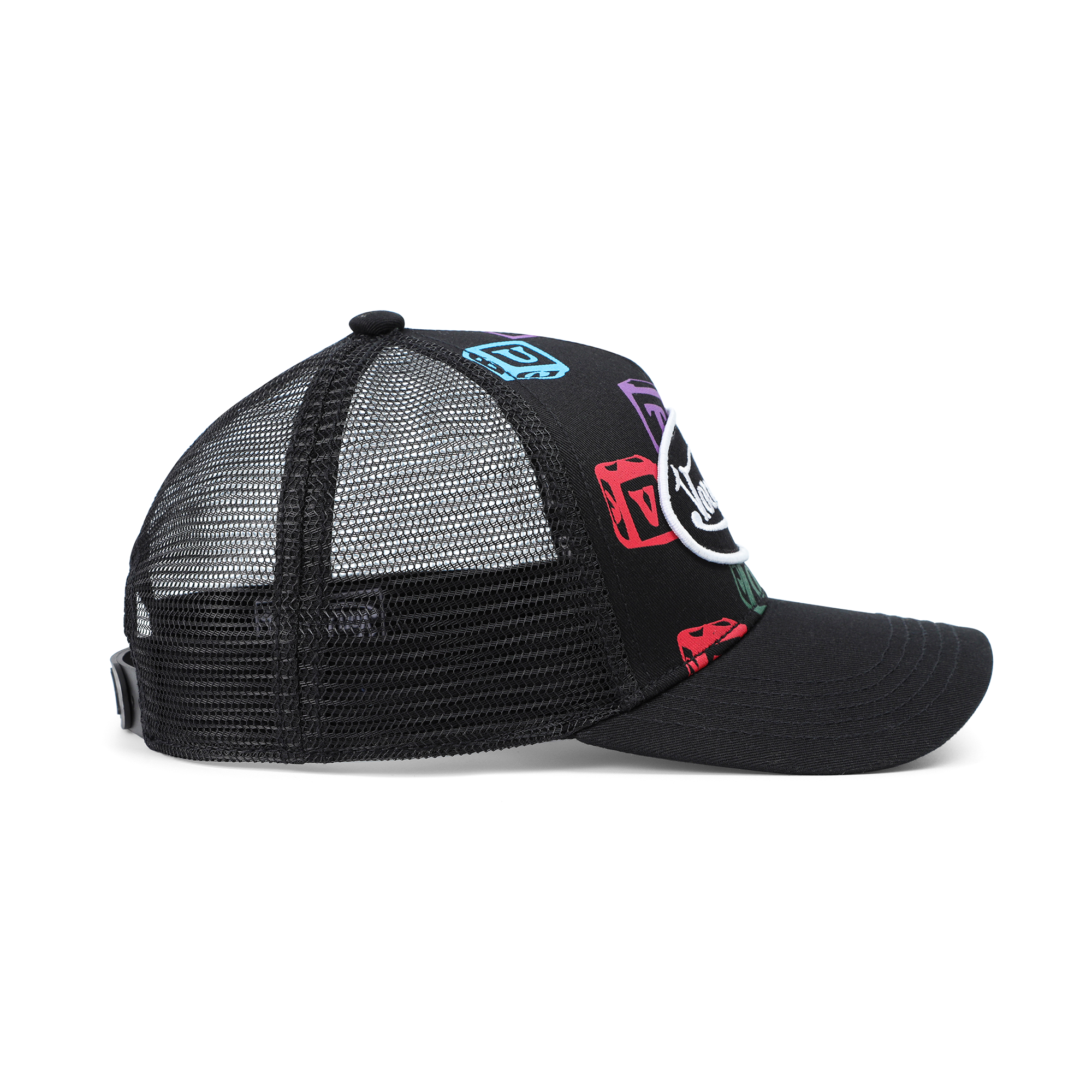 Von Dutch Kids Classic Trucker Hat - Black Blocks - Image 3