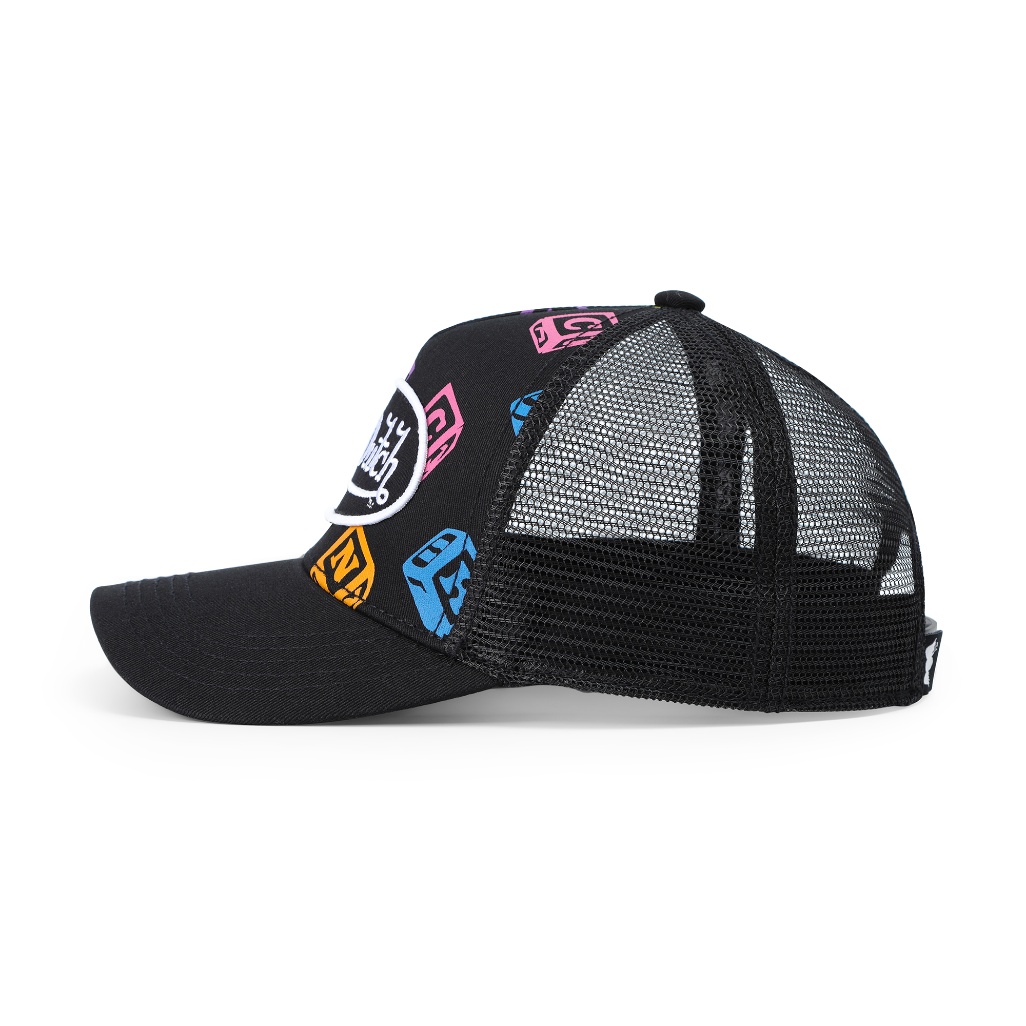 Von Dutch Kids Classic Trucker Hat - Black Blocks - Image 2