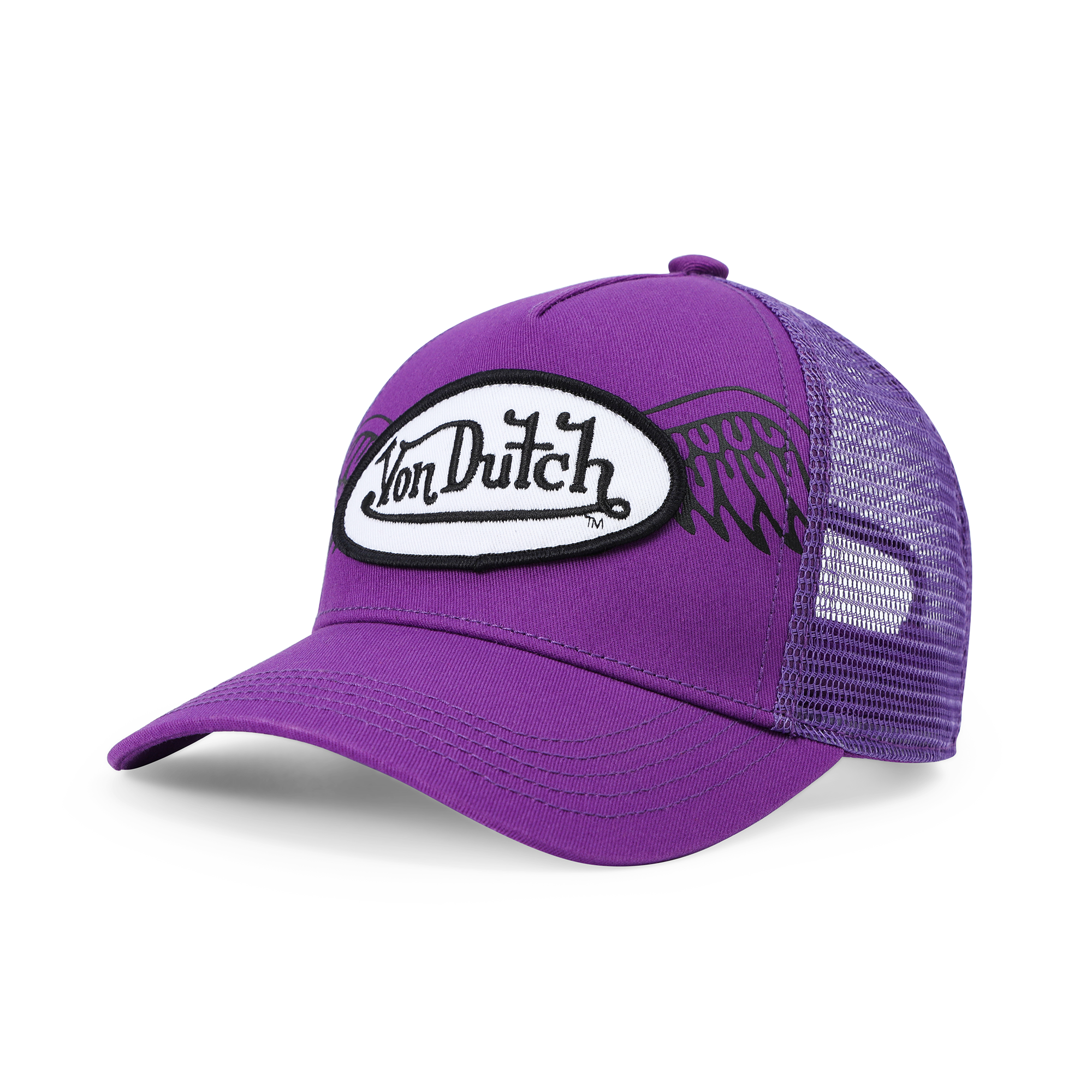 Von Dutch Kids Classic Trucker Hat - Purple Wings - Image 7