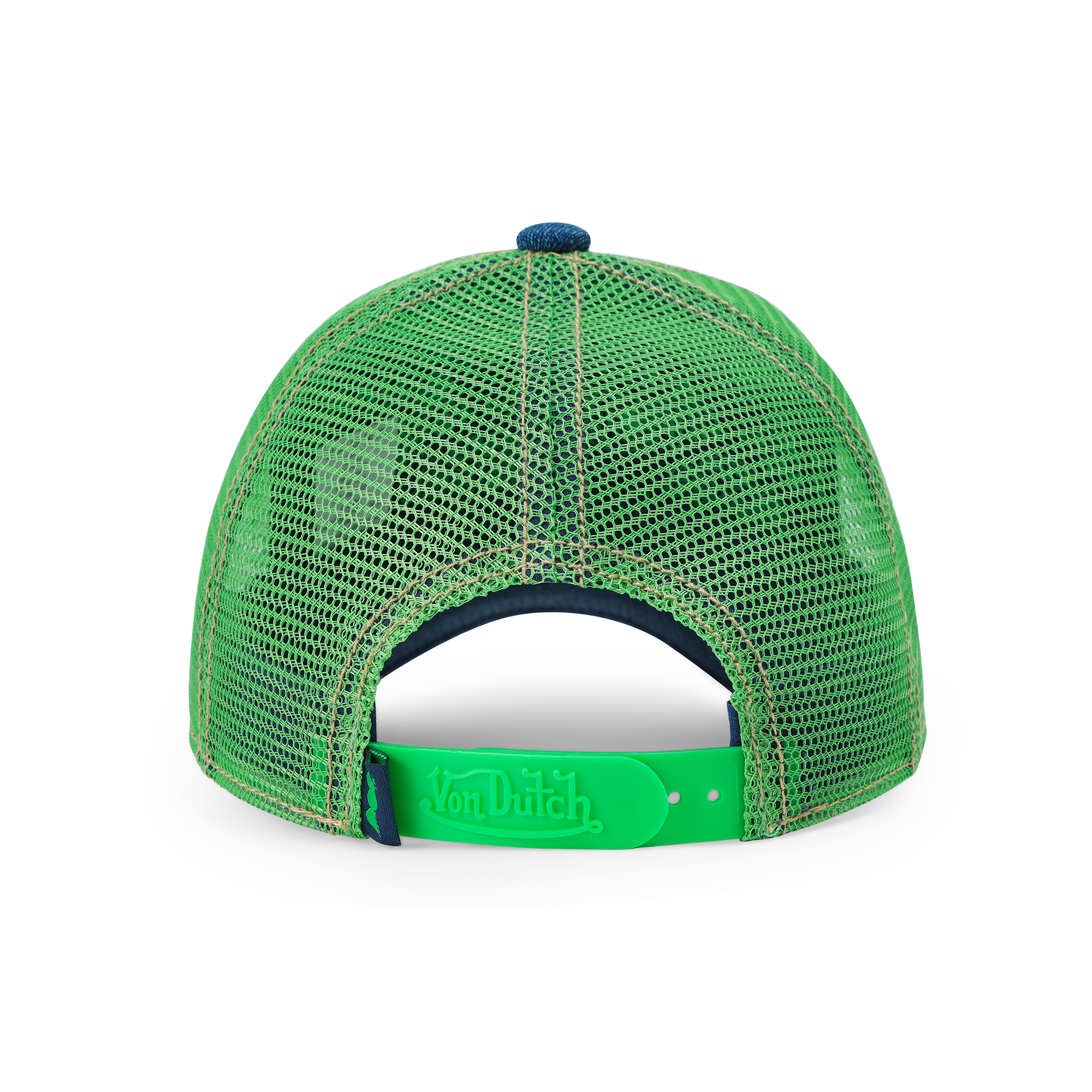 Von Dutch Kids Denim Trucker Hat - Green Apple - Image 6