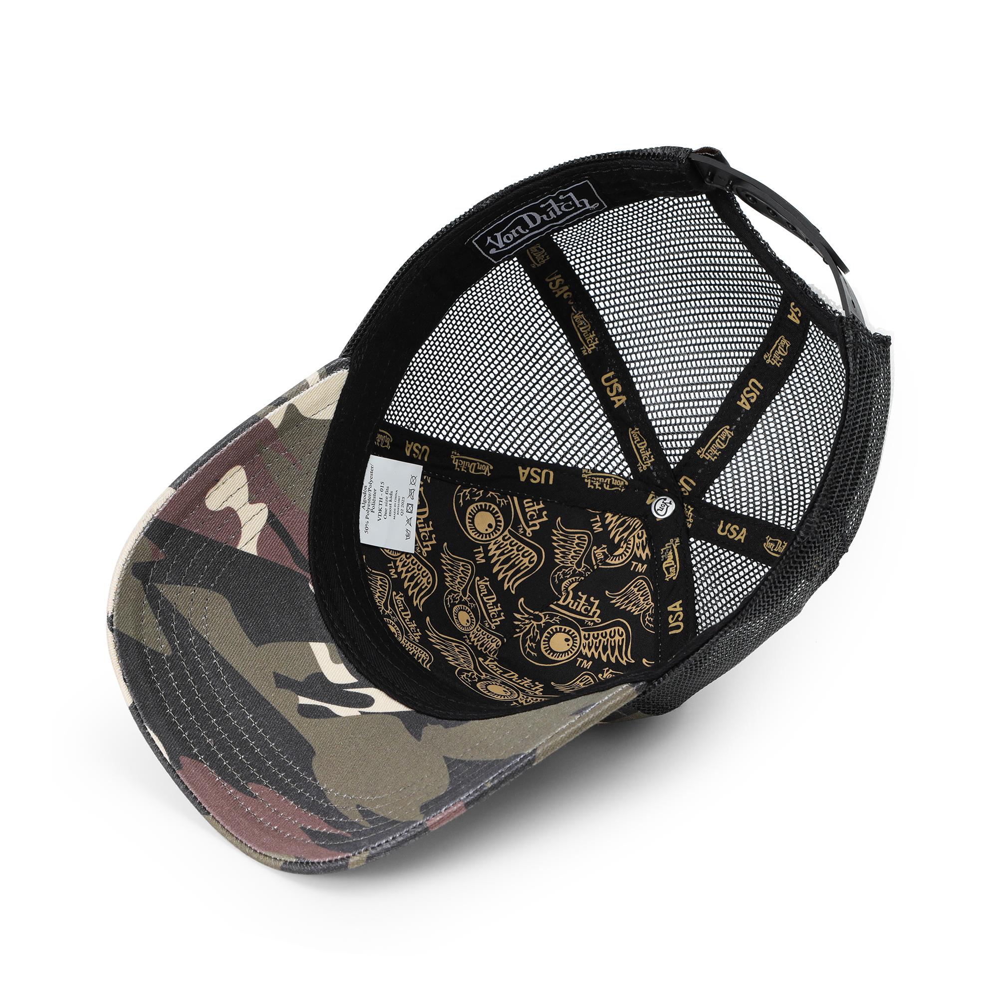 Von Dutch Kids Classic Trucker Hat - Brown Rambo - Image 4