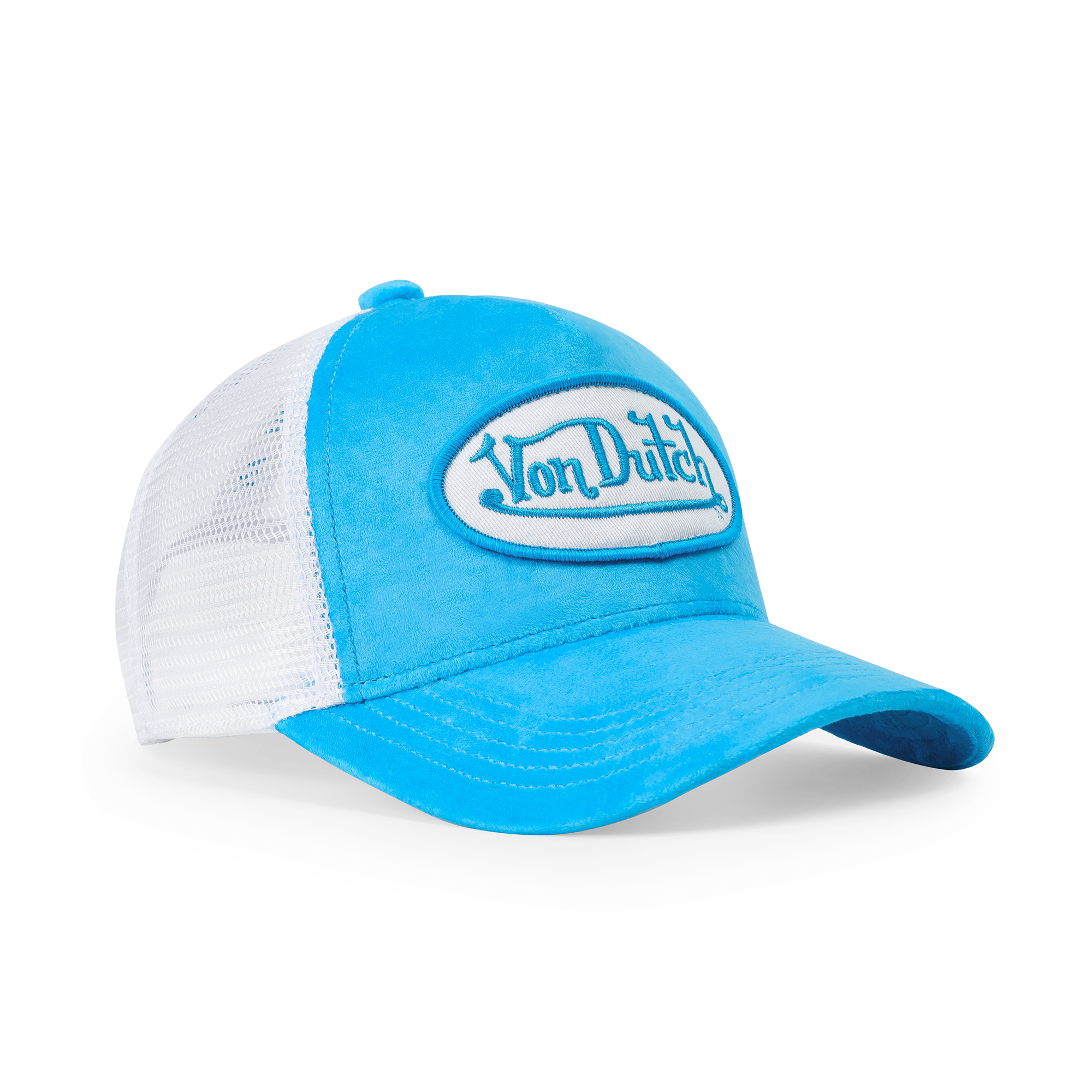 Von Dutch Kids Velvet Trucker Hat - Blue Crush - Image 5
