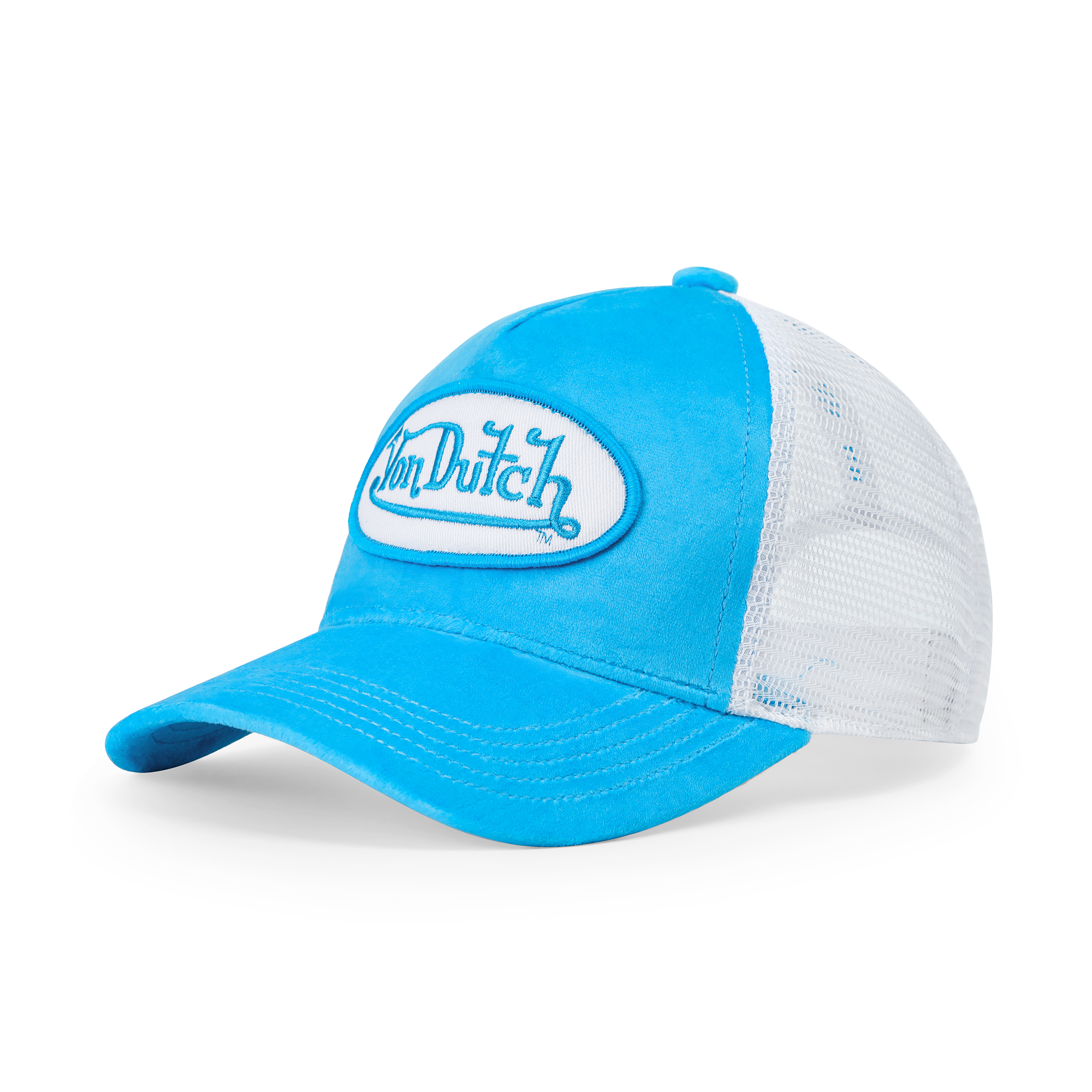 Von Dutch Kids Velvet Trucker Hat - Blue Crush - Image 7