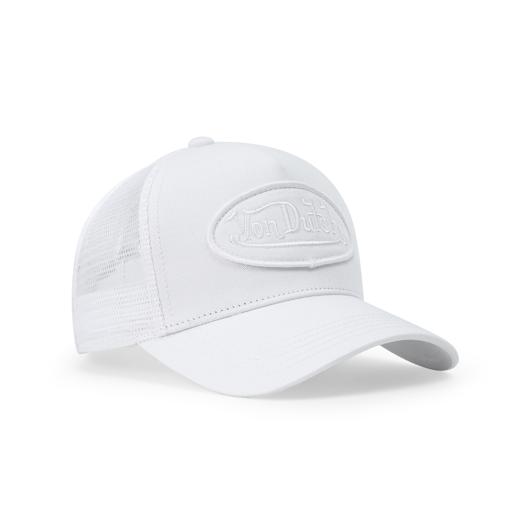 Von Dutch Kids Classic Trucker Hat - Triple White - Image 4