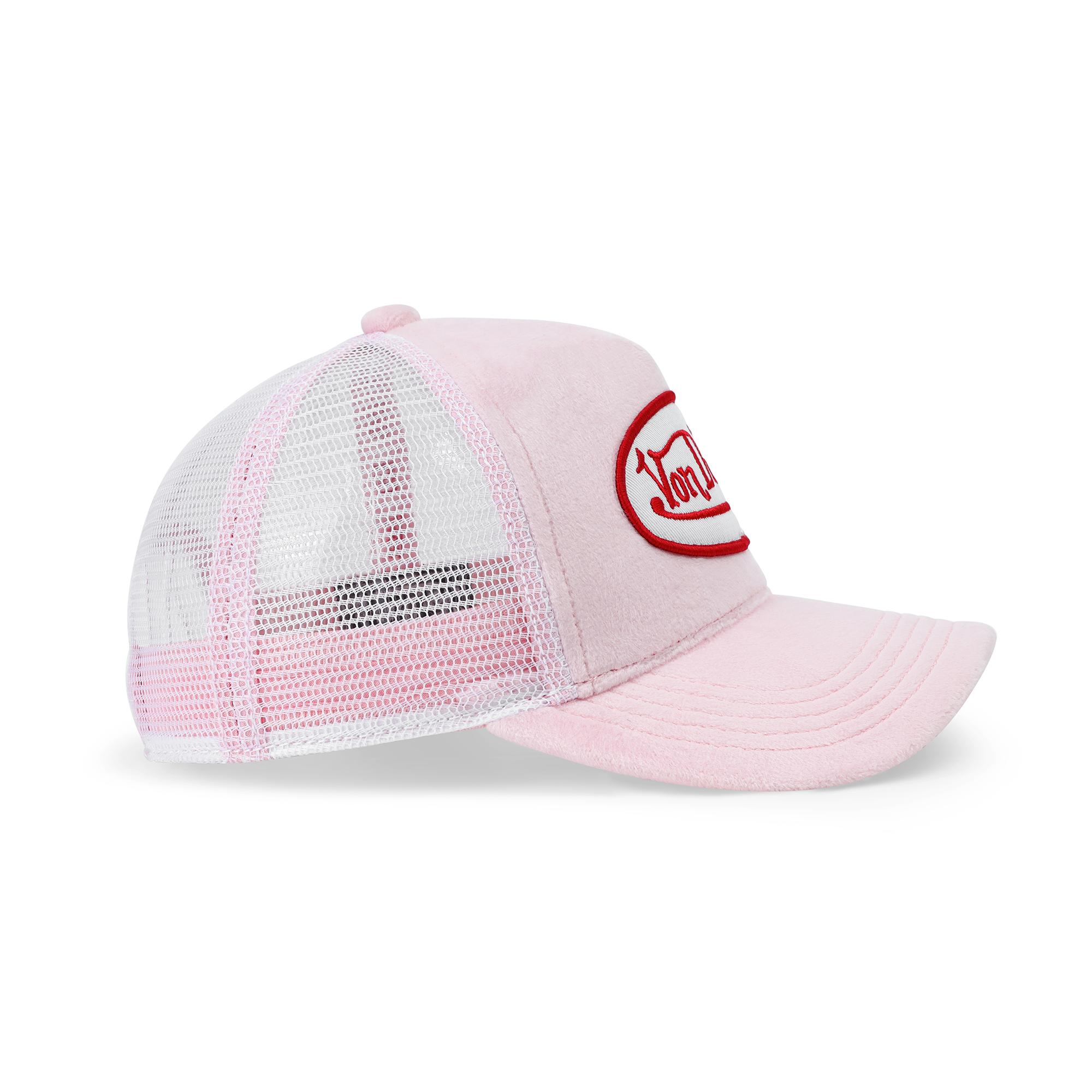 Von Dutch Kids Velvet Trucker Hat - Pink Crush - Image 3