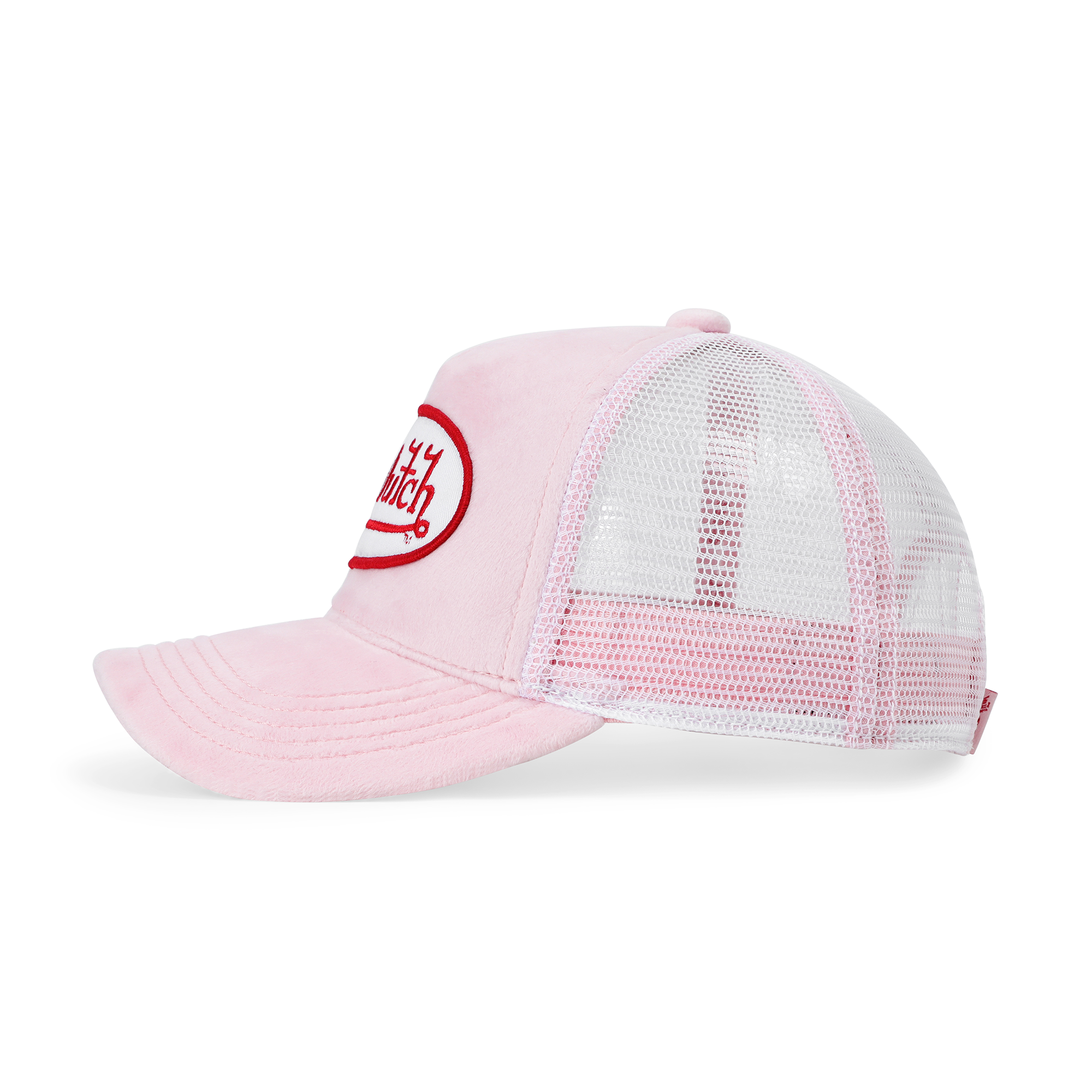 Von Dutch Kids Velvet Trucker Hat - Pink Crush - Image 2
