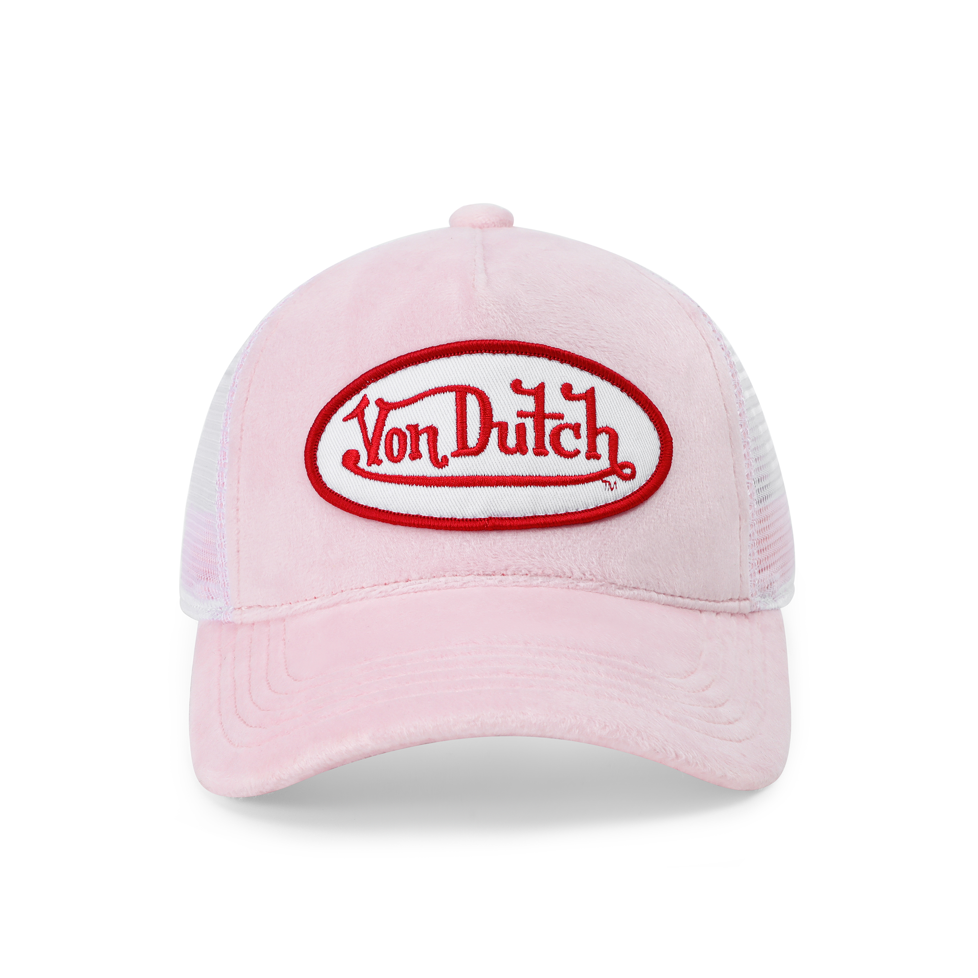 Von Dutch Kids Velvet Trucker Hat - Pink Crush