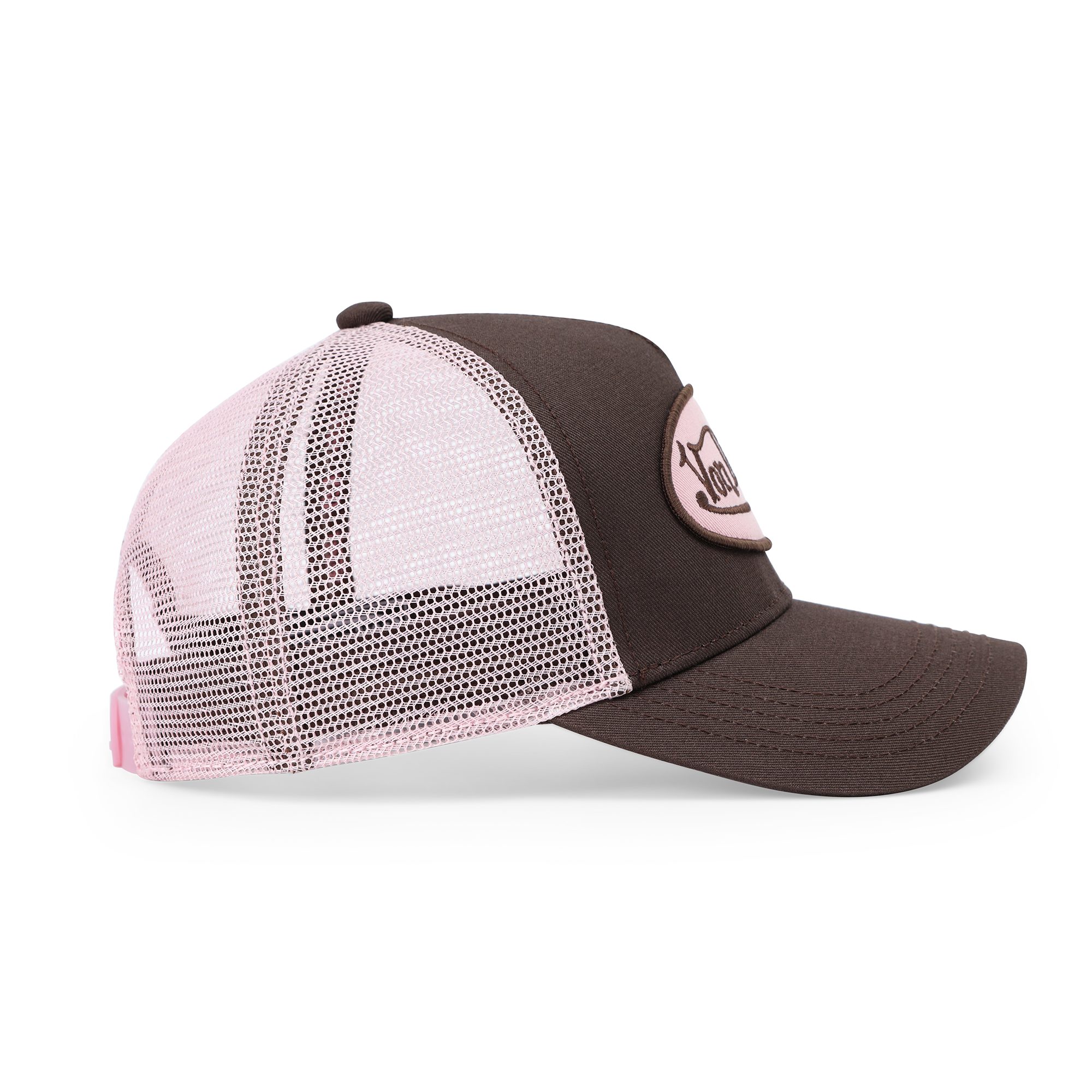 Von Dutch Kids Classic Trucker Hat - Brown & Pink - Image 6