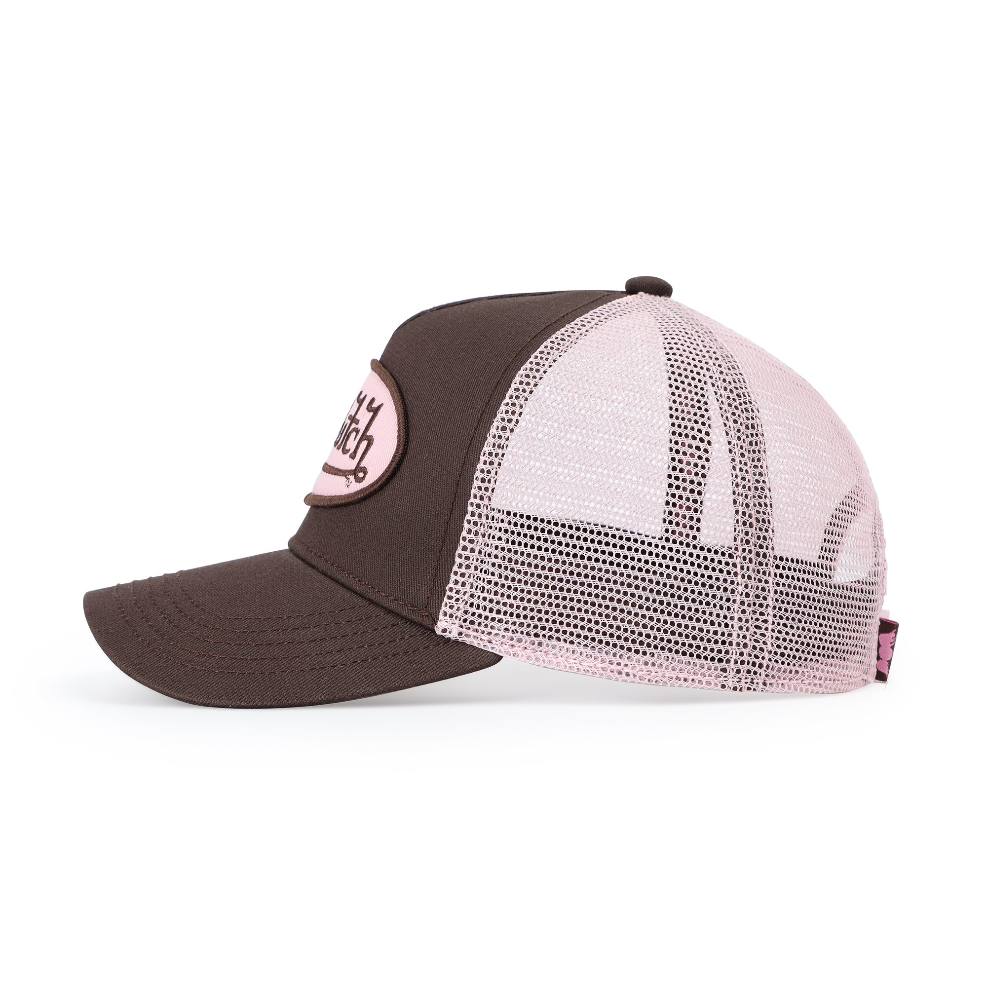 Von Dutch Kids Classic Trucker Hat - Brown & Pink - Image 2