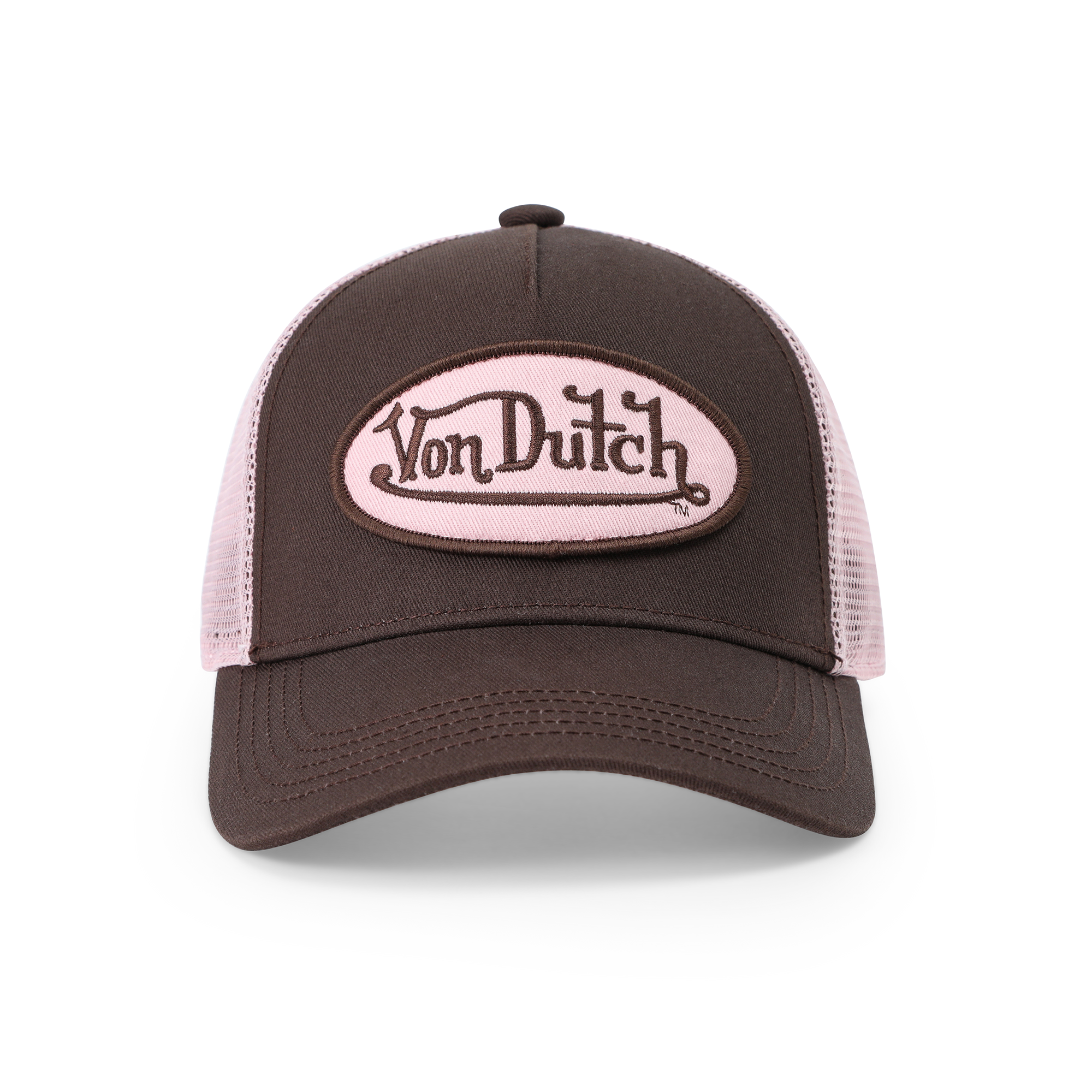 Von Dutch Kids Classic Trucker Hat - Brown & Pink - Image 8