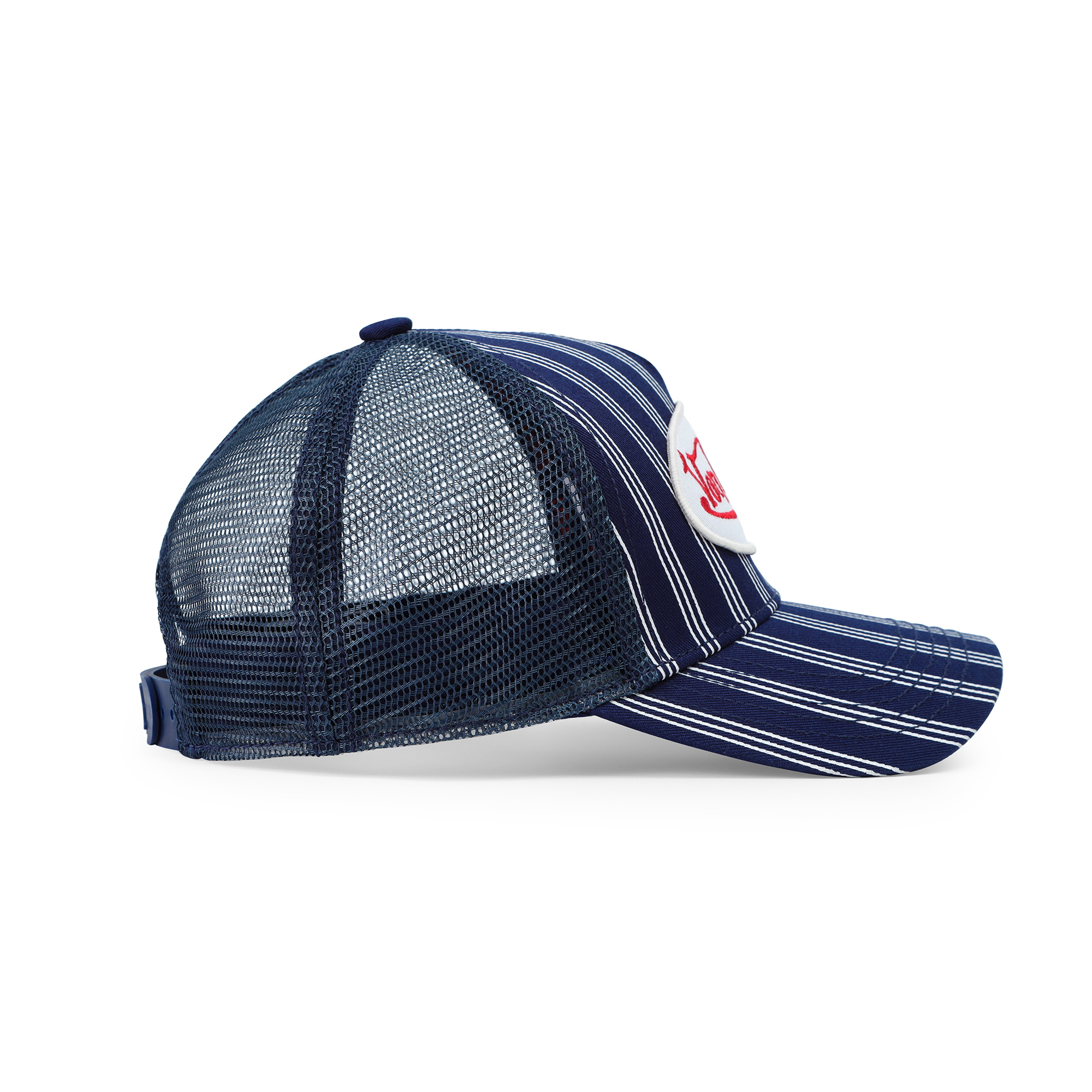 Von Dutch Kids Classic Trucker Hat - Navy White Stripe - Image 5