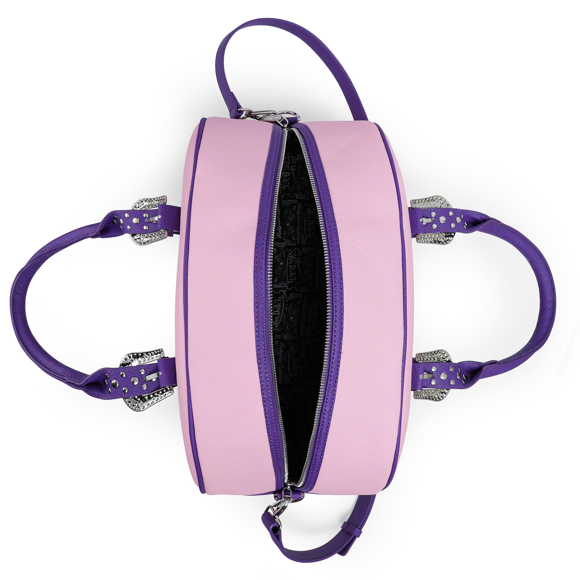 Von Dutch Pink & Purple Duffle Bowling Bag - Image 3