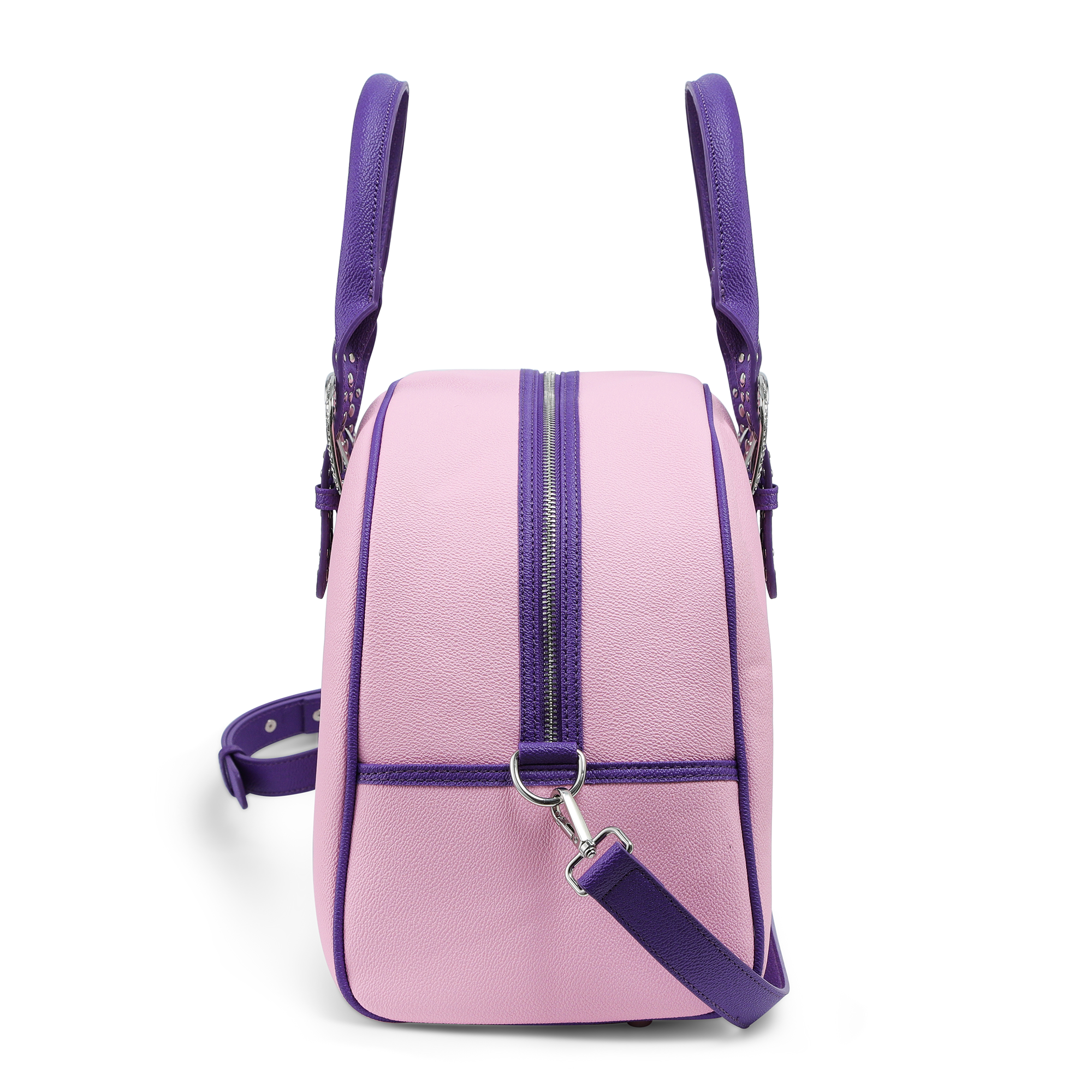Von Dutch Pink & Purple Duffle Bowling Bag - Image 6